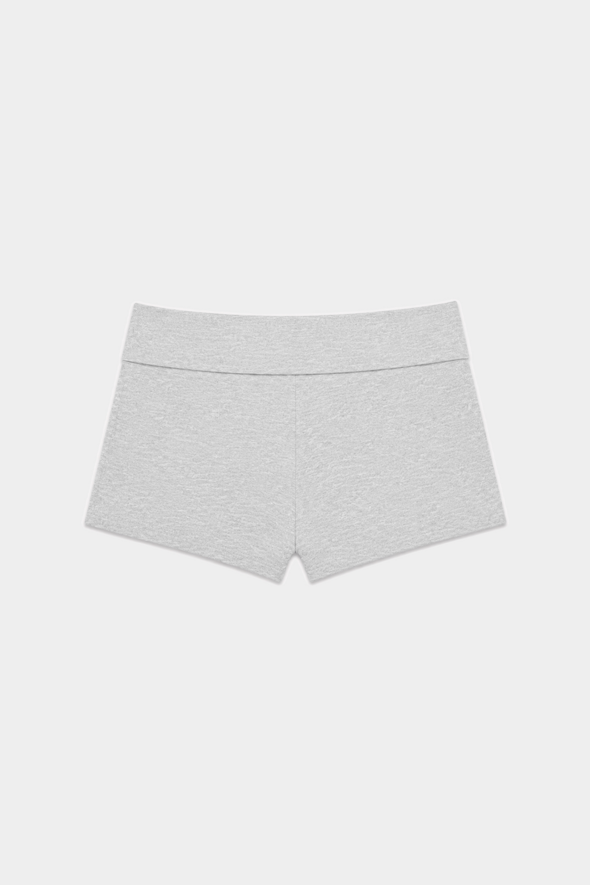 Clementine Signature Logo Foldover Short Heather Gray | Sporty & Rich at Désordre