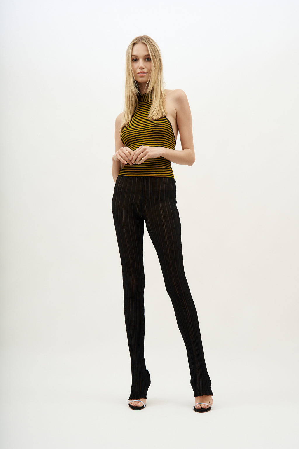 Giulio Black Knit Trousers