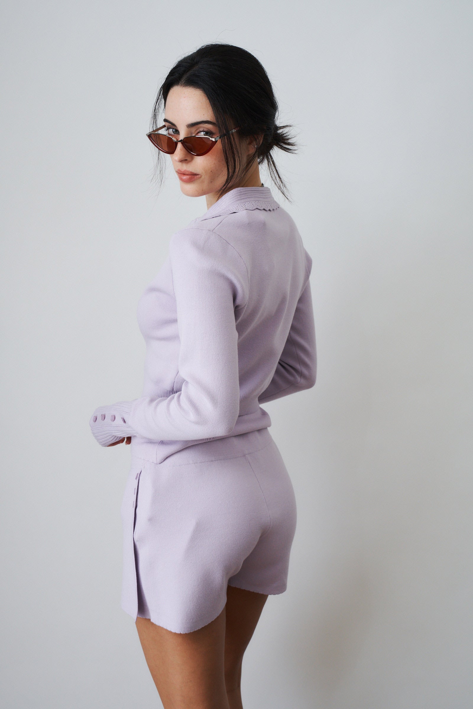 Jenna Purple Cardigan