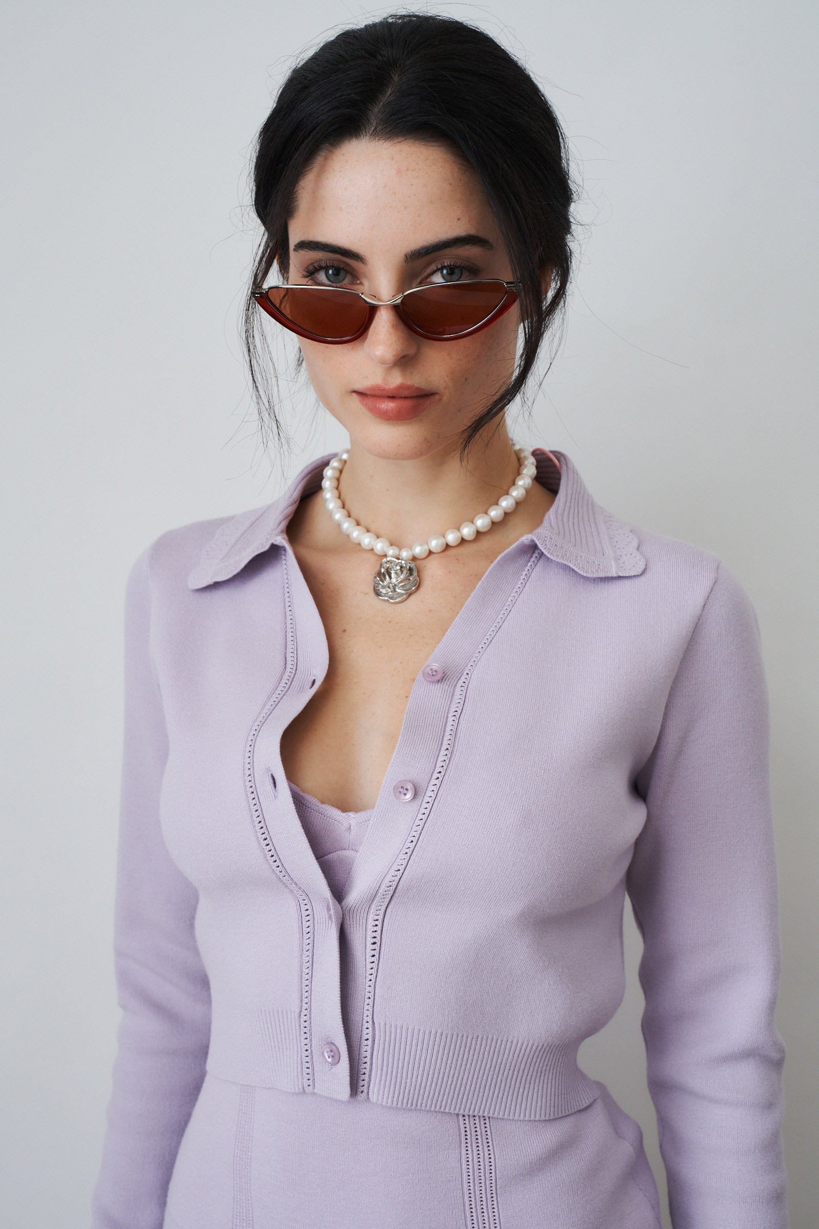 Jenna Purple Cardigan