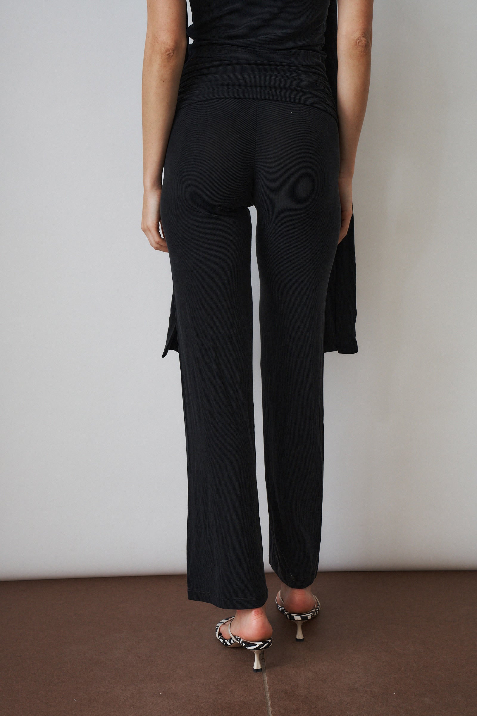 Ruched fold over pants