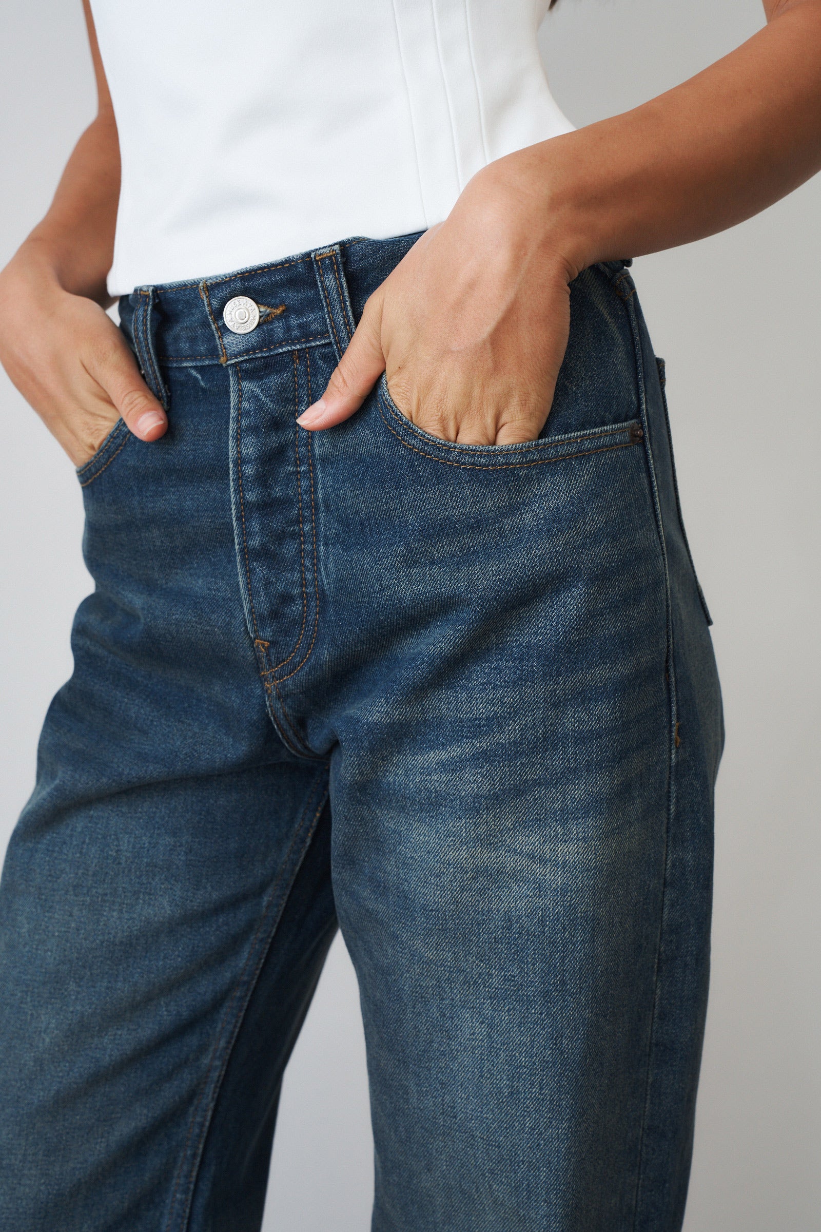 Baggy Jeans Green Wash