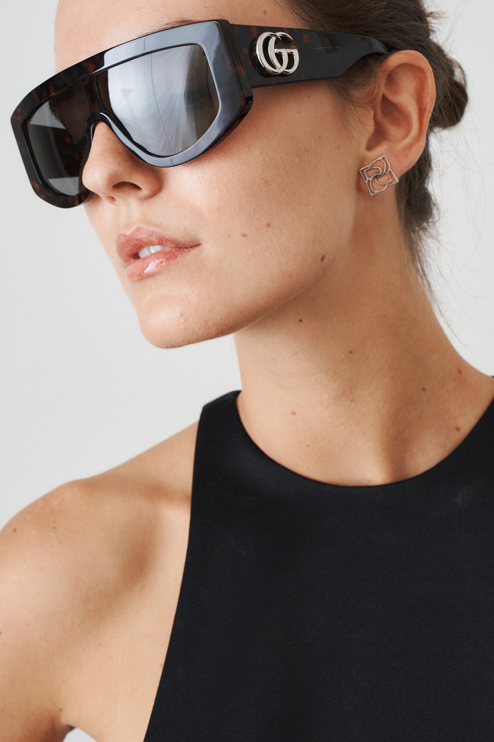 Tort Grey Mask Sunglasses