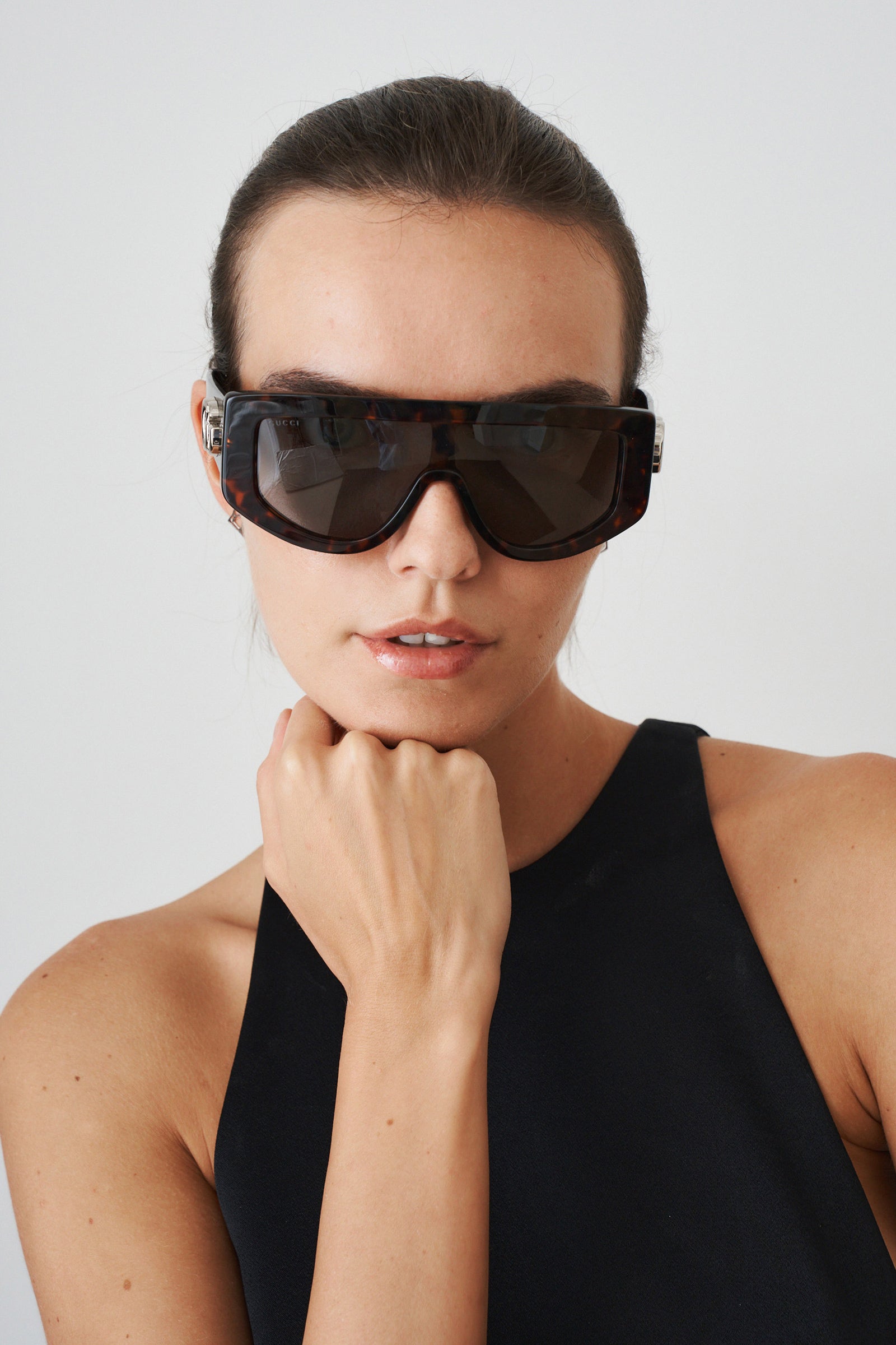 Tort Grey Mask Sunglasses