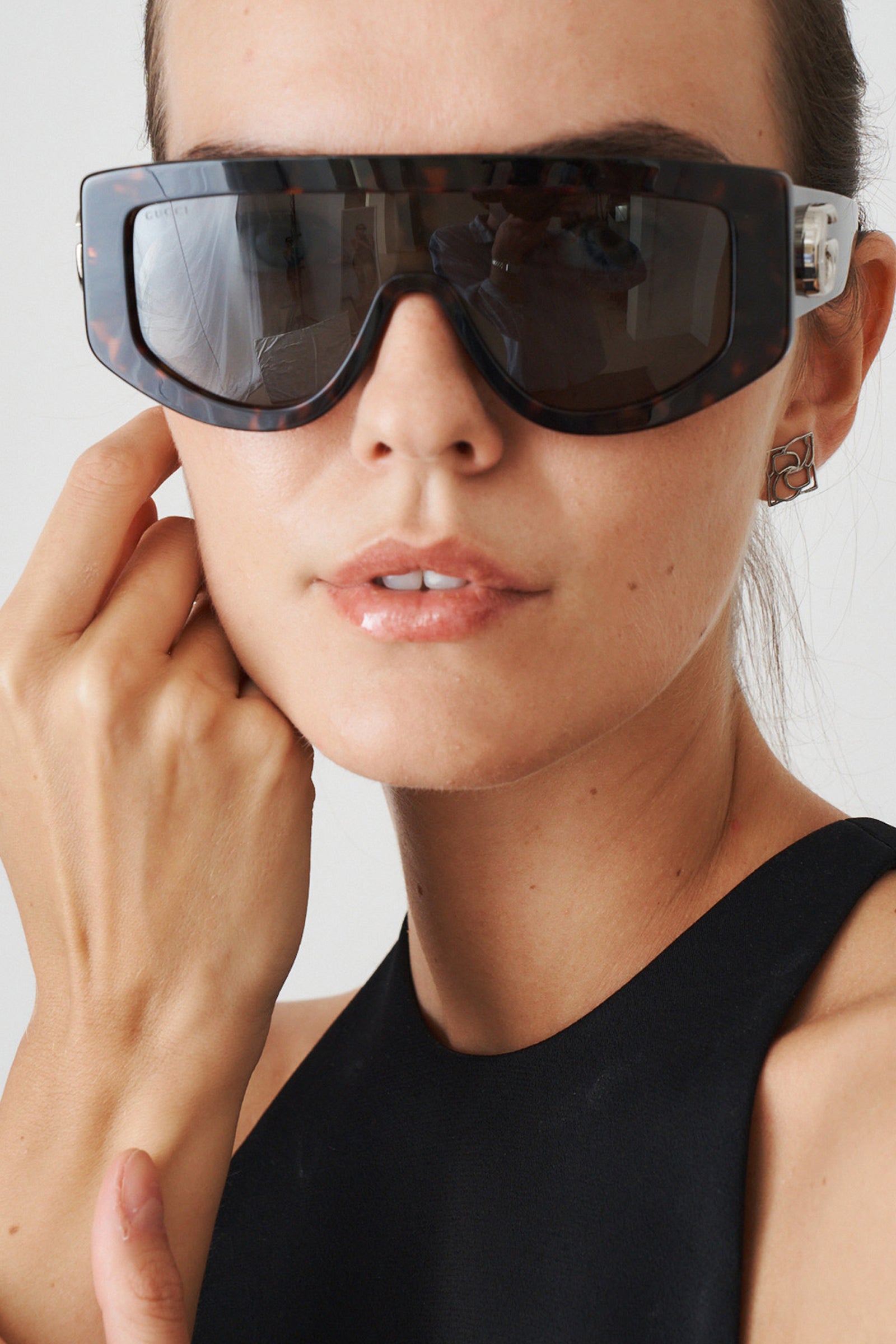 Tort Grey Mask Sunglasses