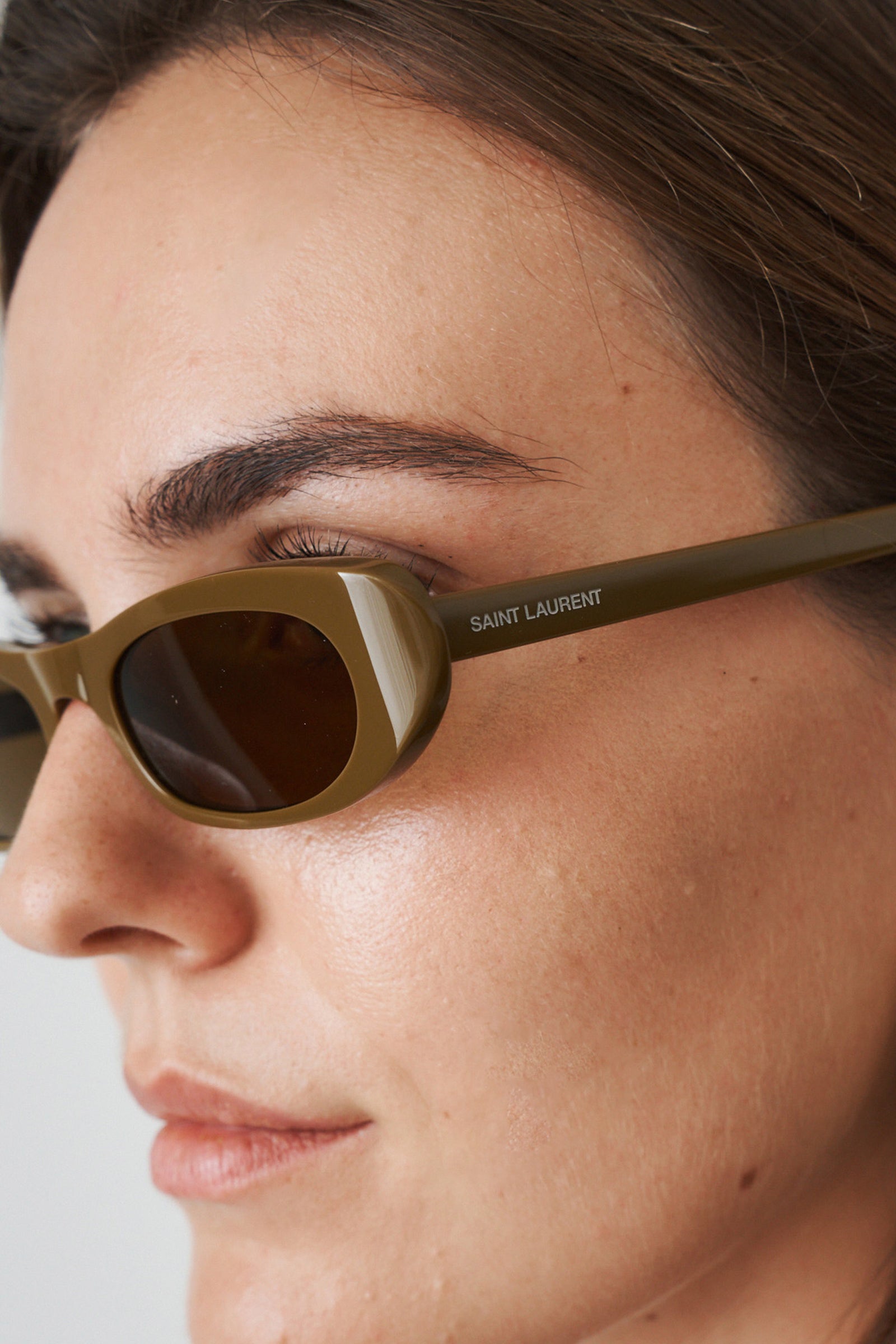 Shade Olive Oval Sunglasses