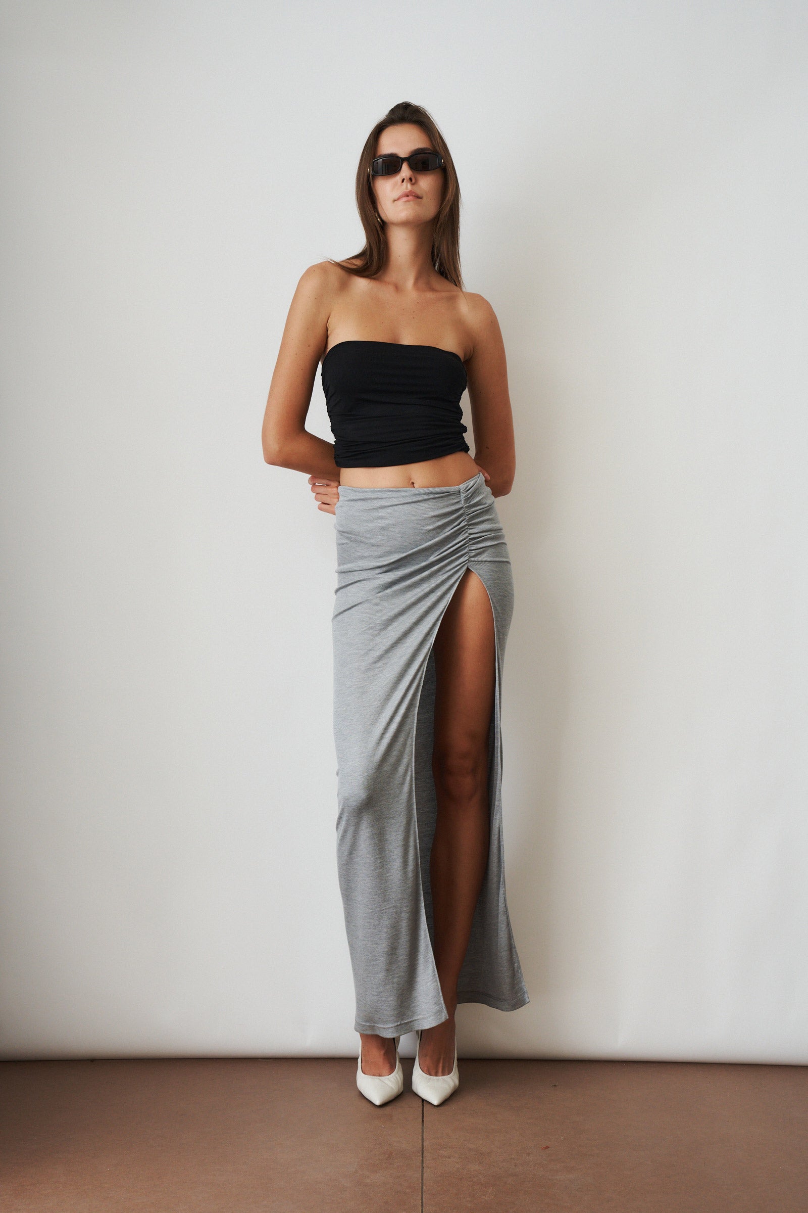 Helena Grey Skirt