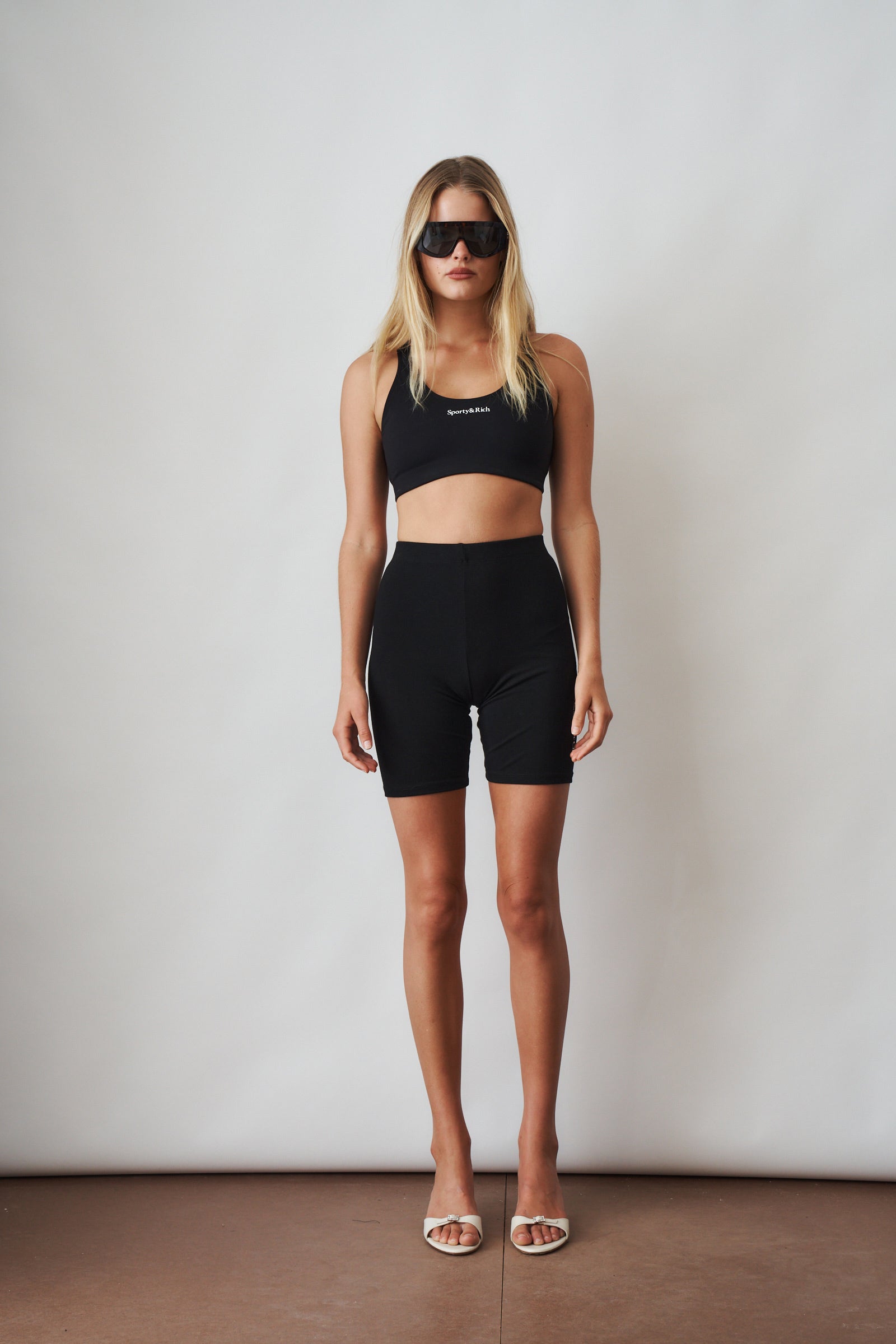 Serif Logo Sports Bra