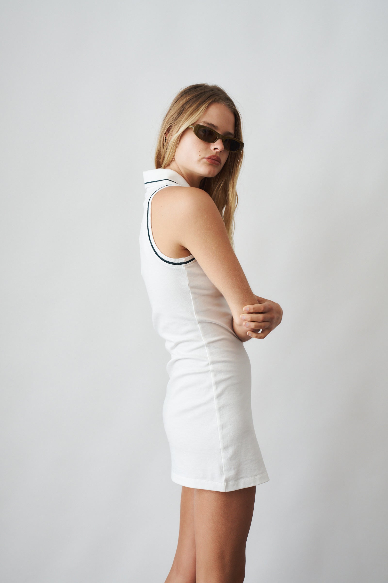 Crown Tennis Pique Polo Dress