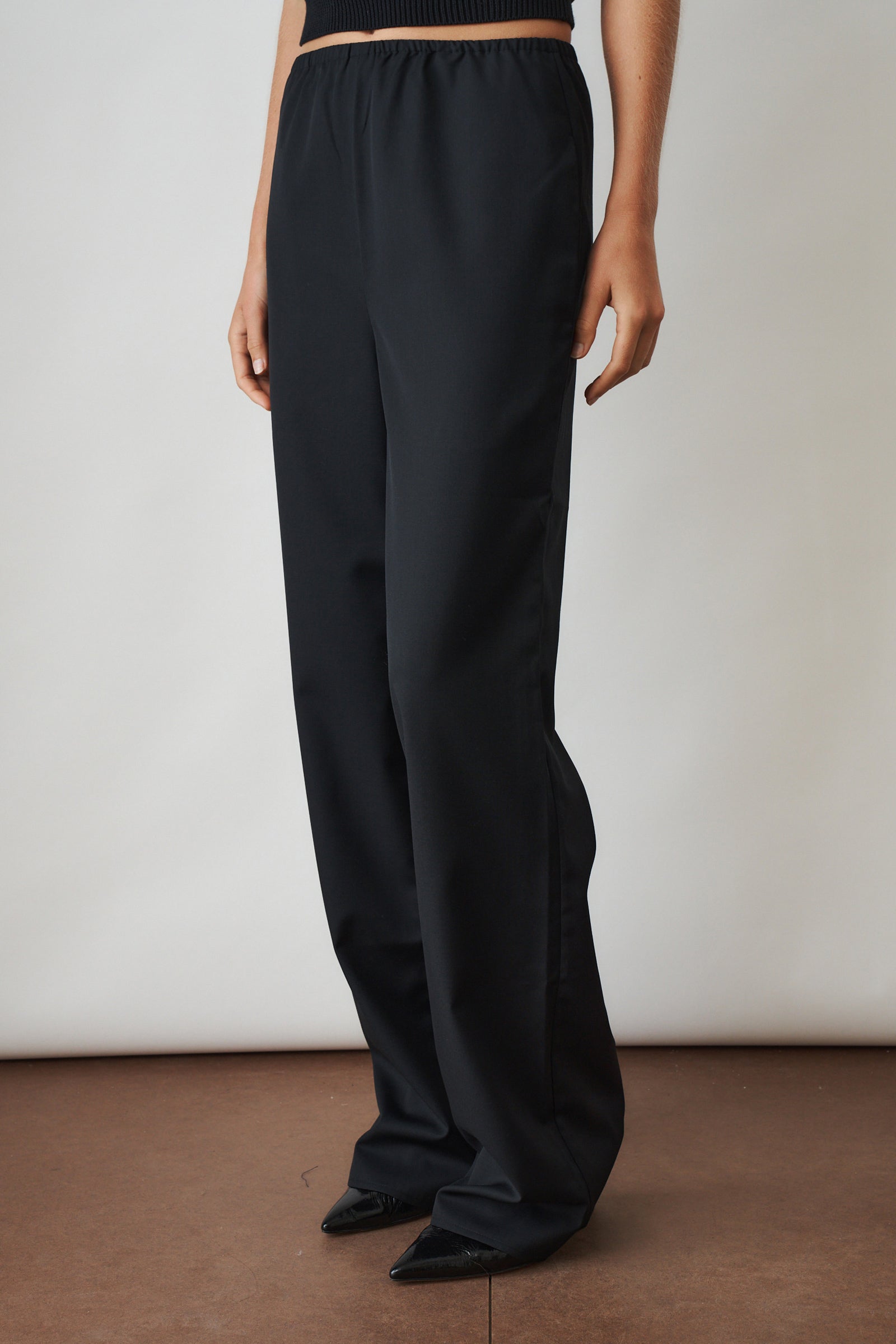 Fay Simple Trousers Black