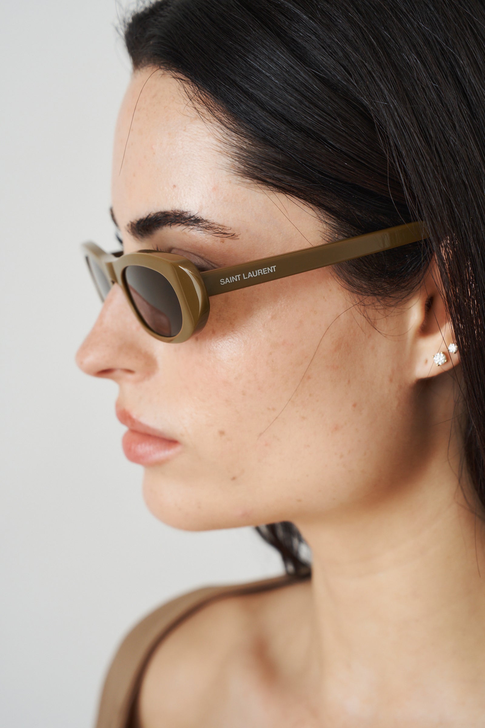 Shade Olive Oval Sunglasses