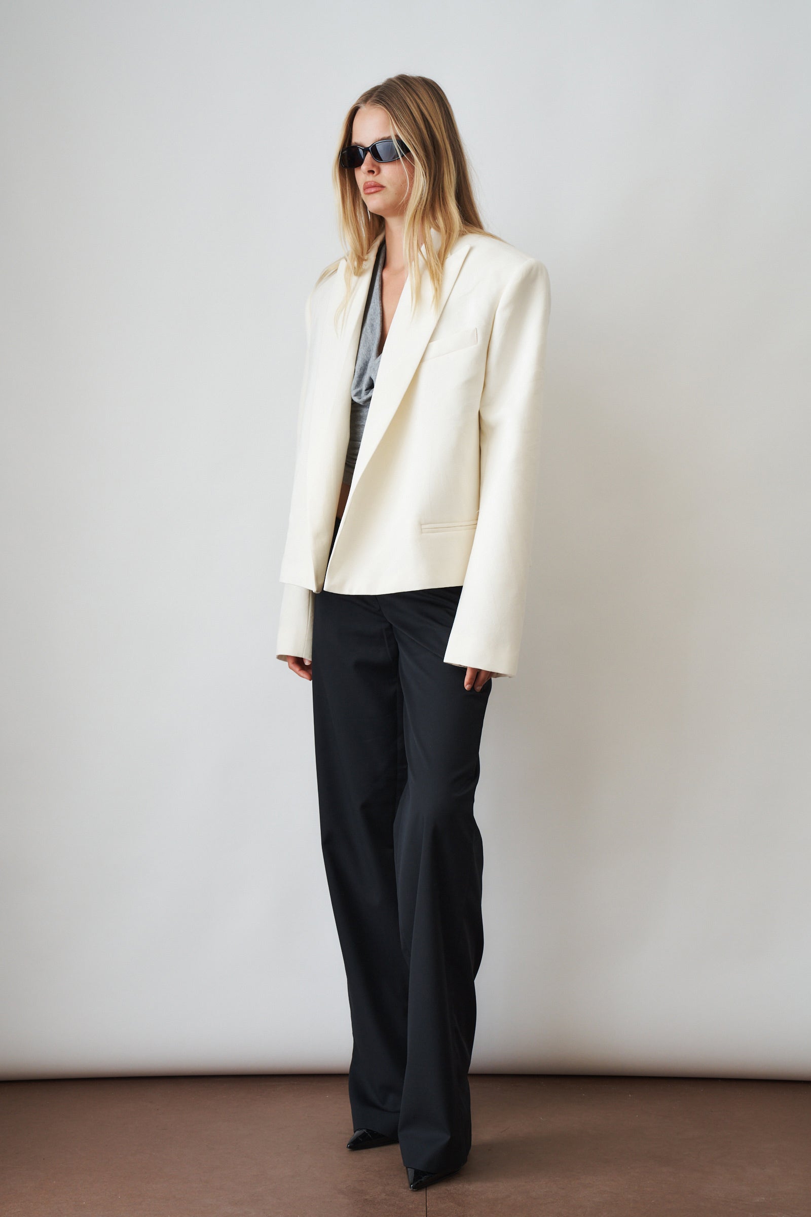 Classic Cream Boxy Blazer