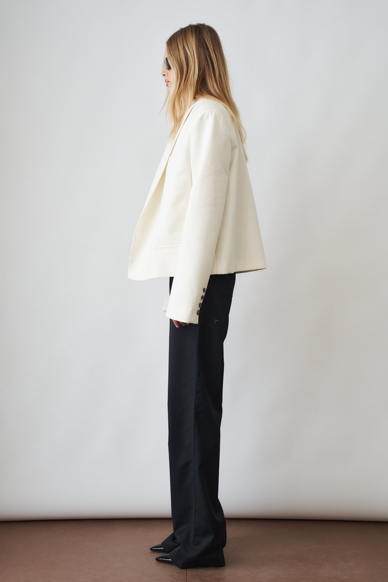 Classic Cream Boxy Blazer