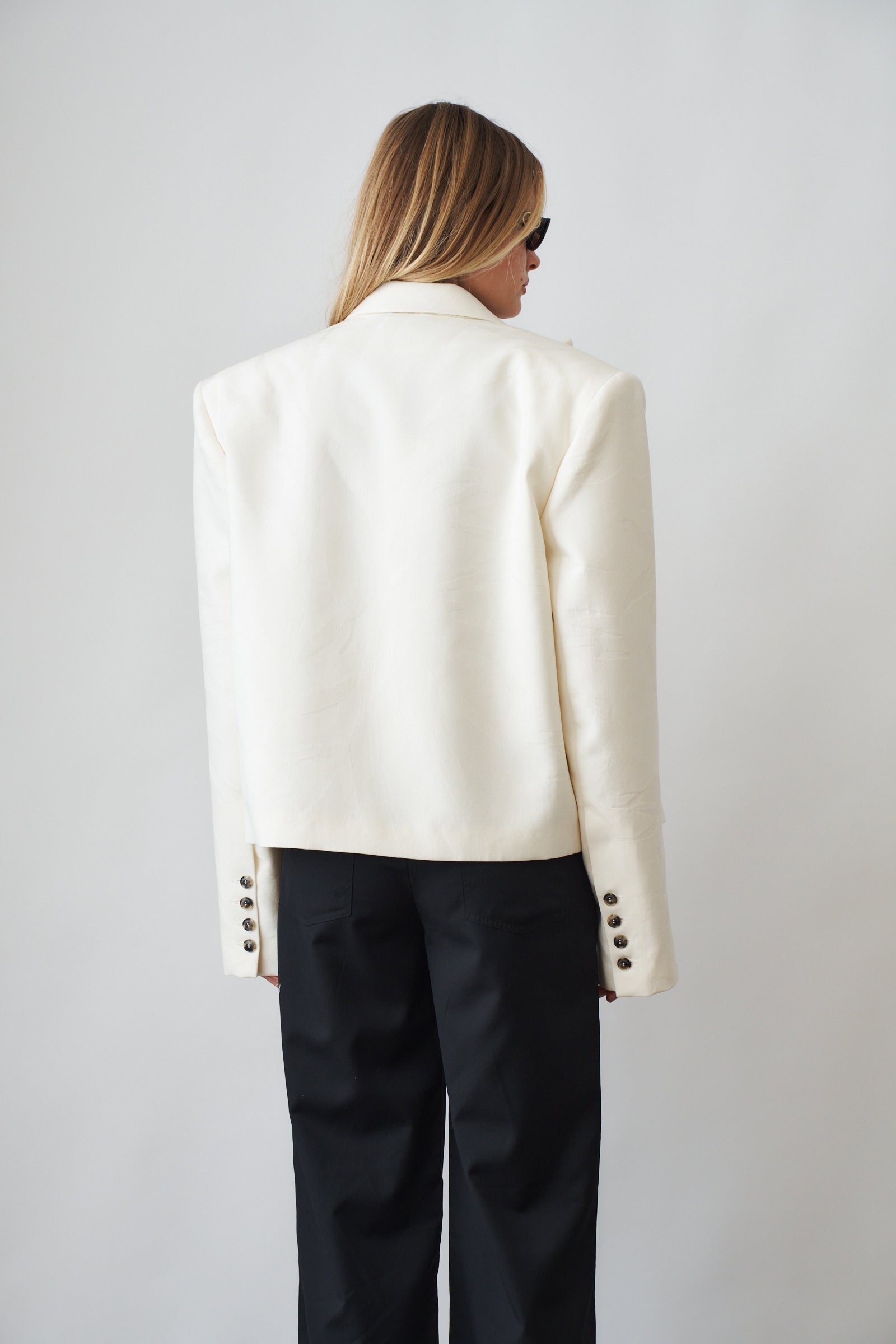 Classic Cream Boxy Blazer