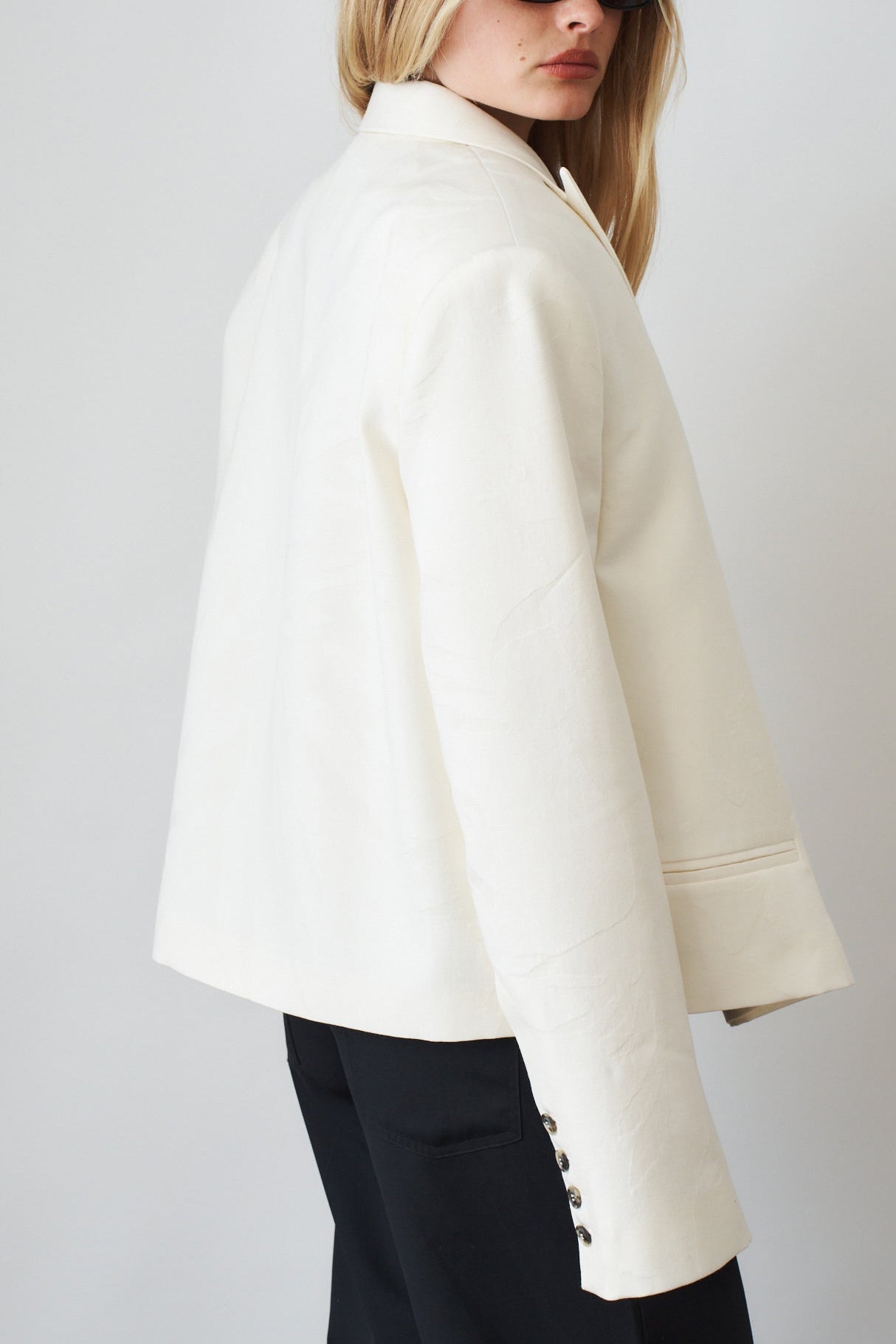 Classic Cream Boxy Blazer