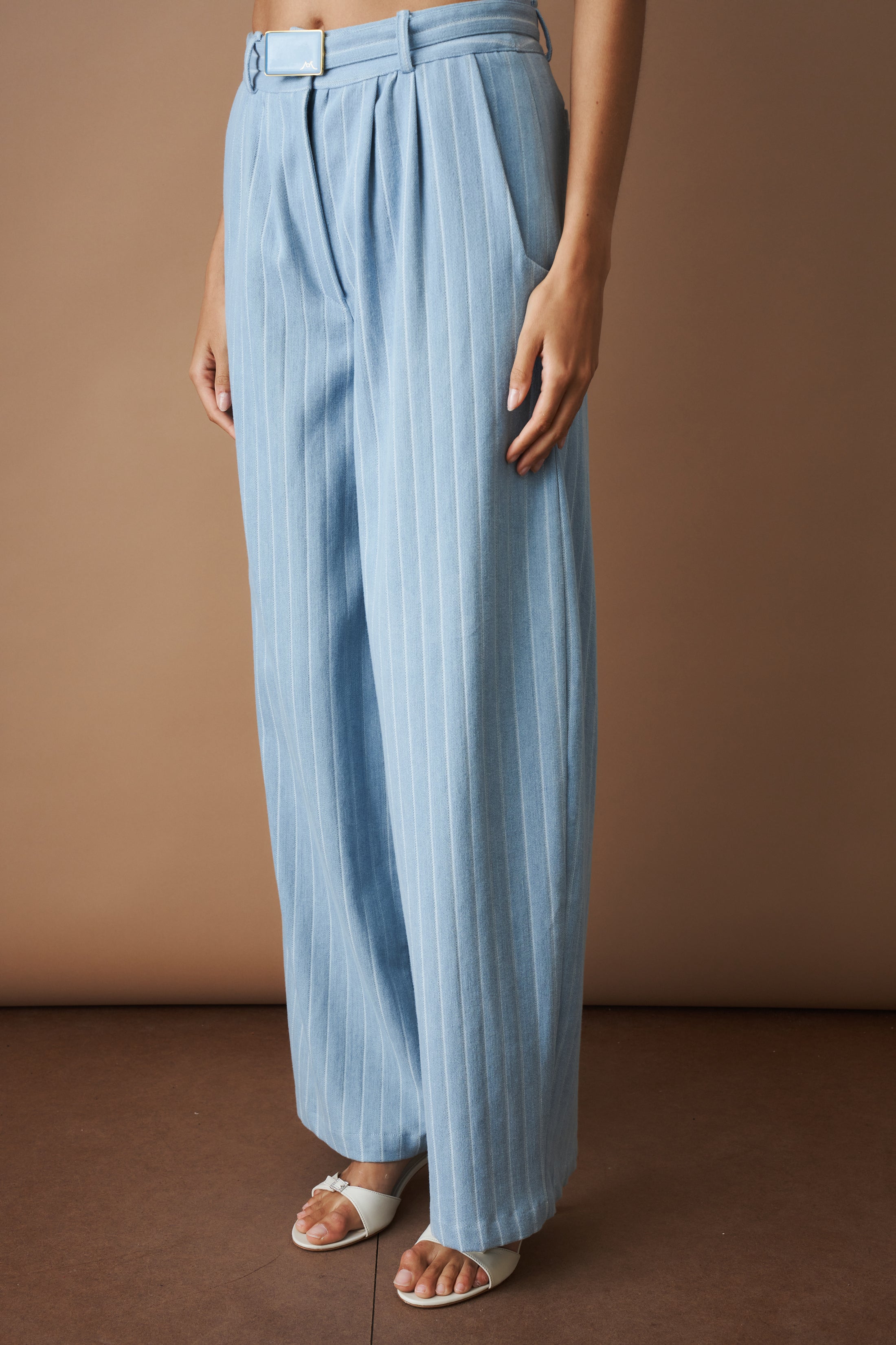 Wide Leg Stripe Pant