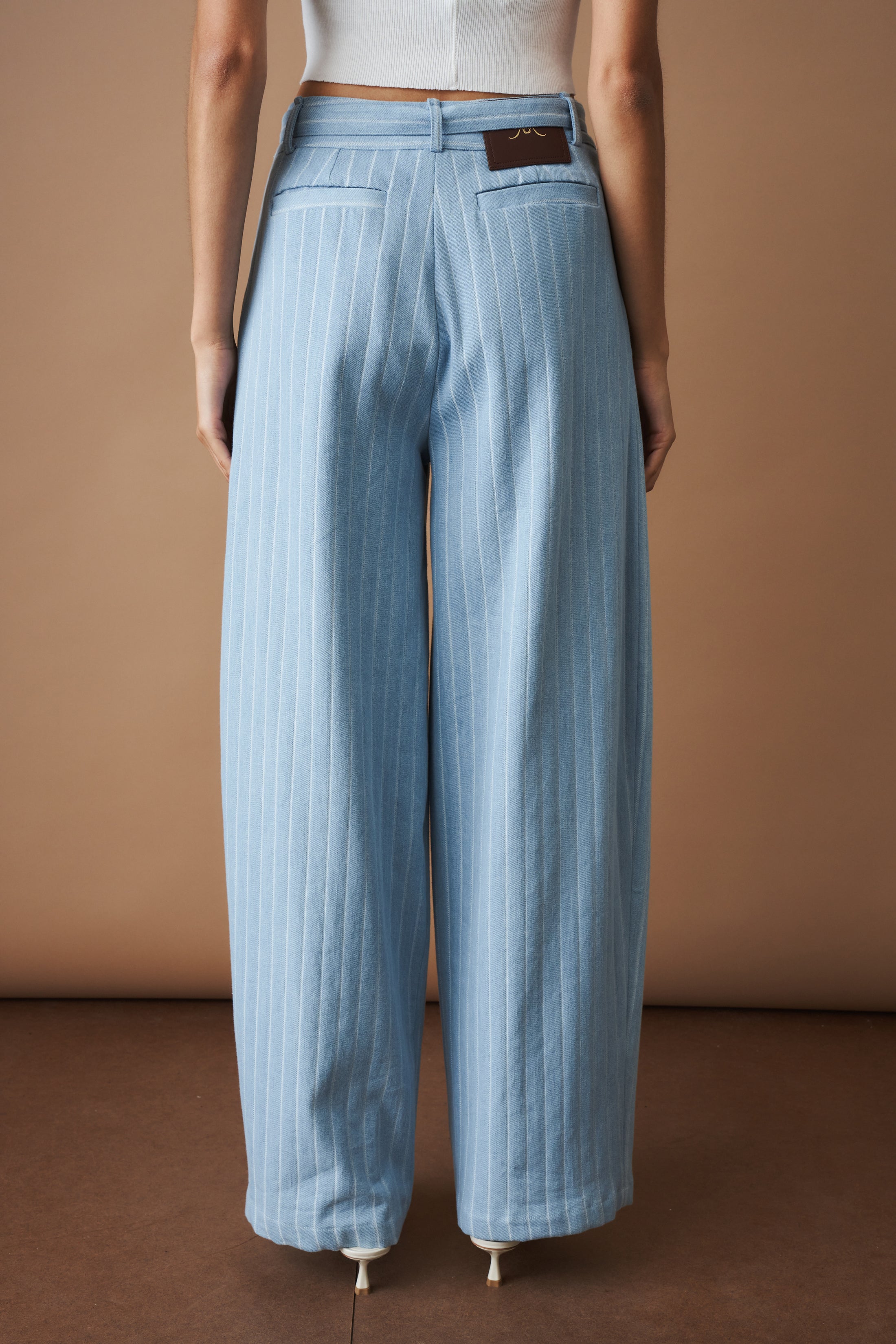 Wide Leg Stripe Pant