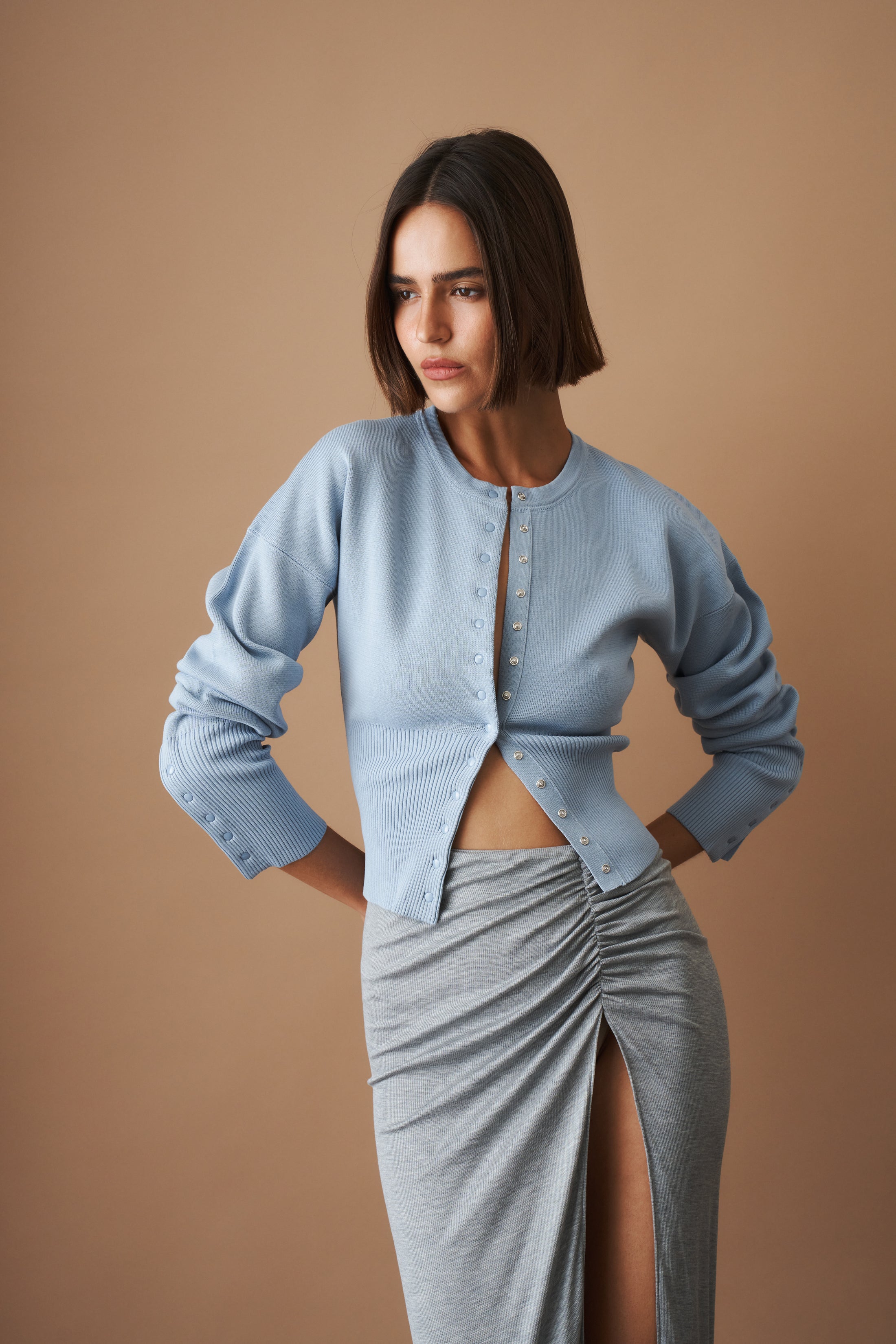 The Weekend Knit Cardigan Parisian Blue