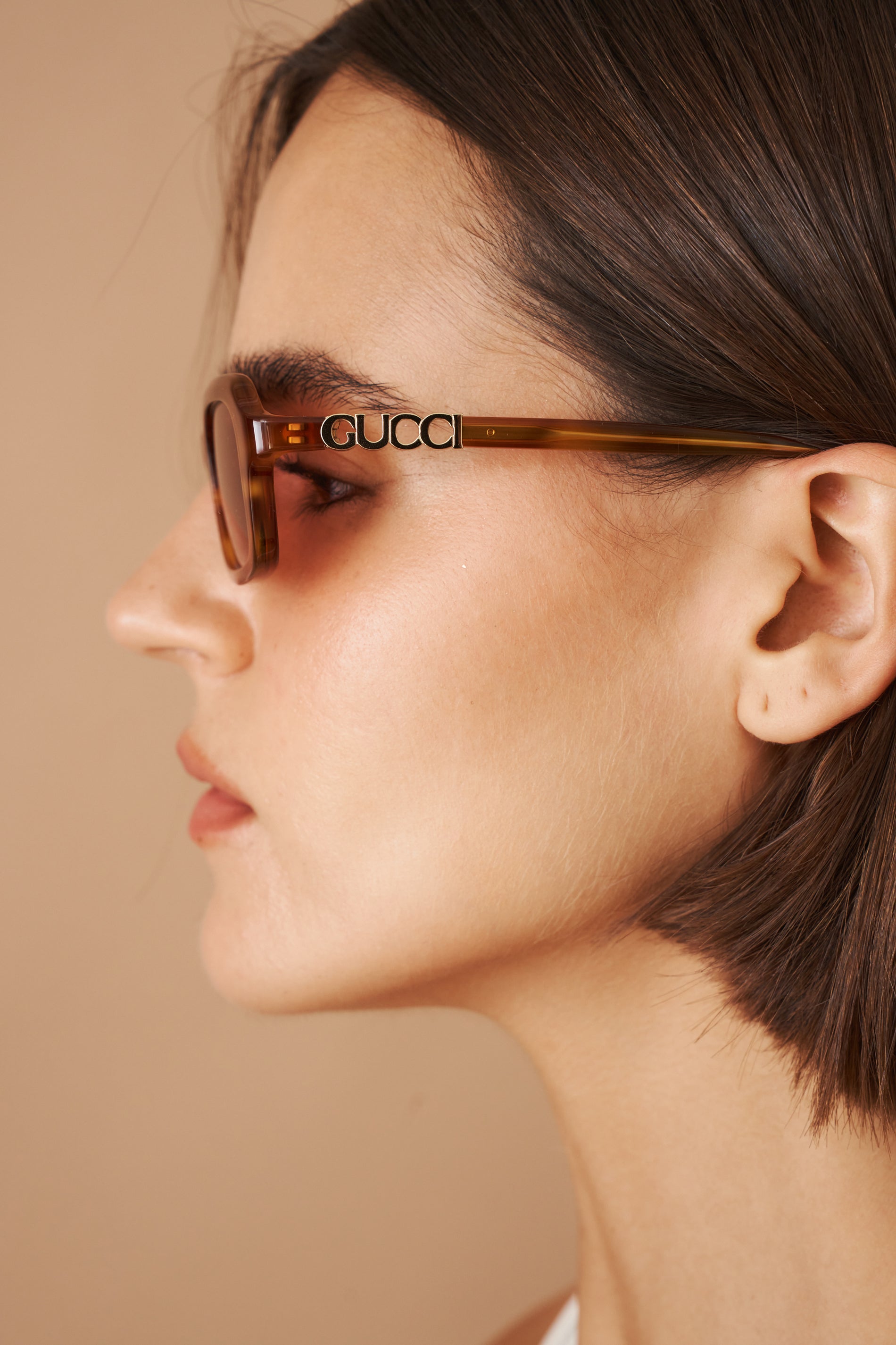 Narrow Light Havana Sunglasses