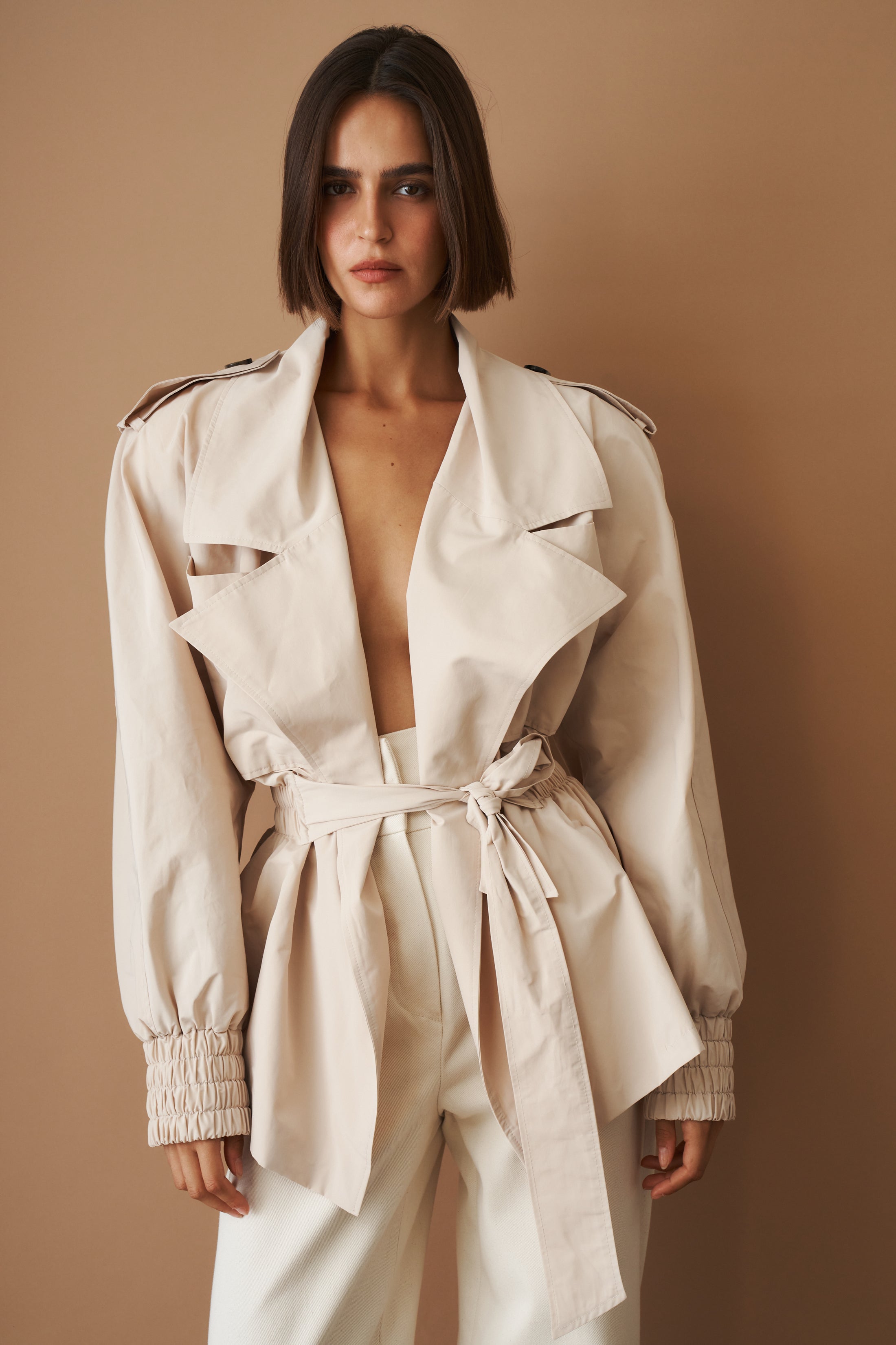 Our Trench Cotton Beige