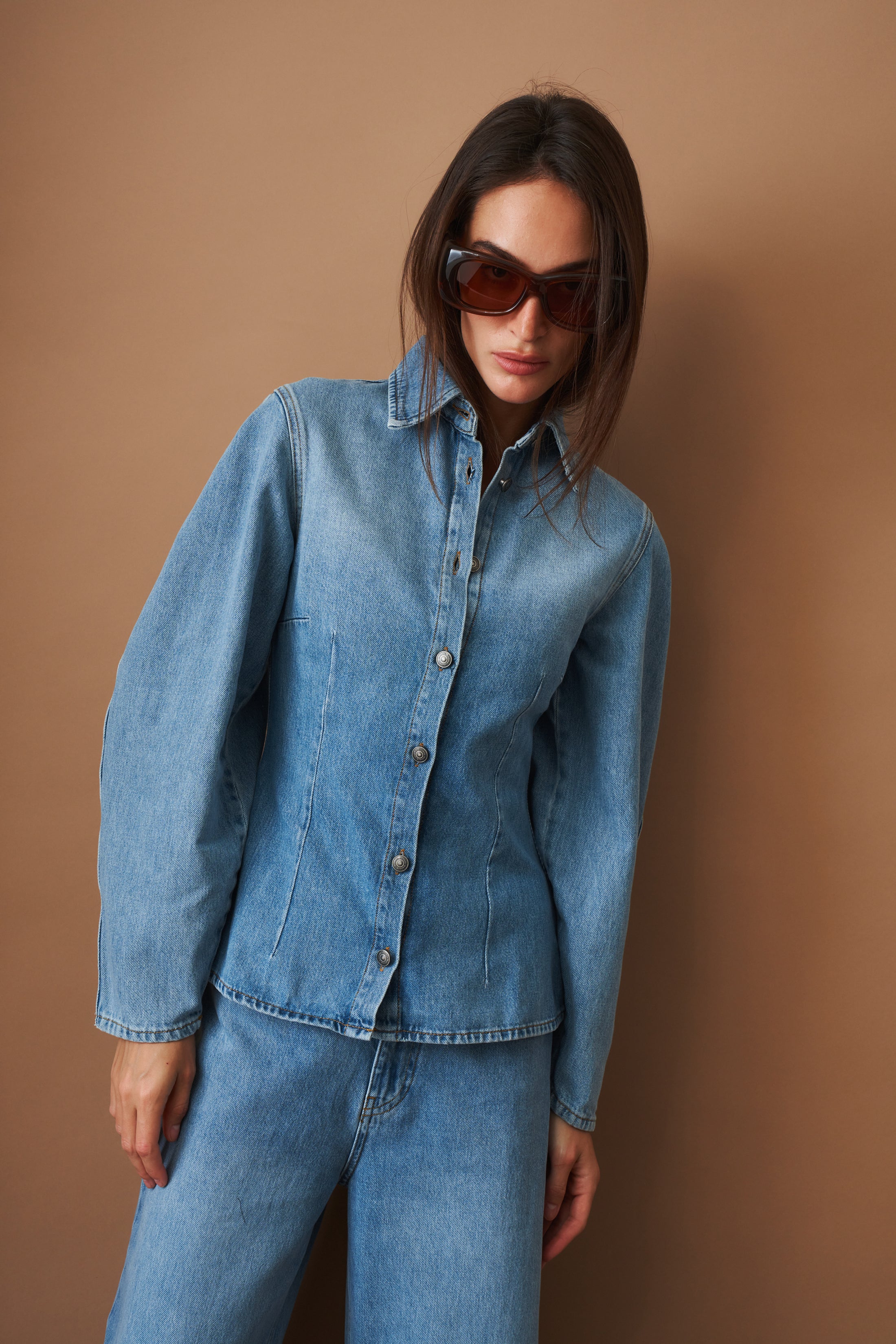 Denim Fitted Shirt - DÉSORDRE