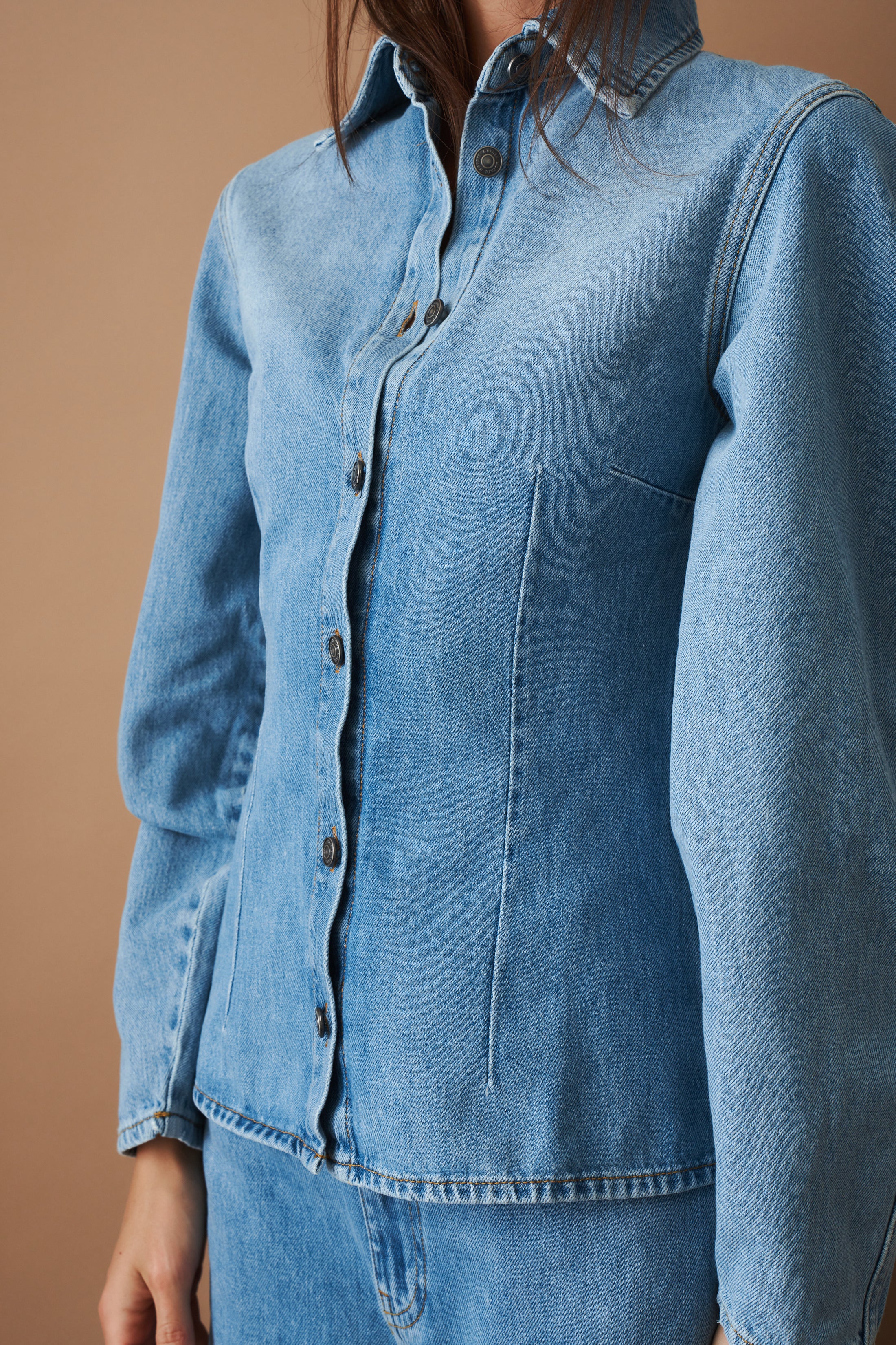 Denim Fitted Shirt - DÉSORDRE