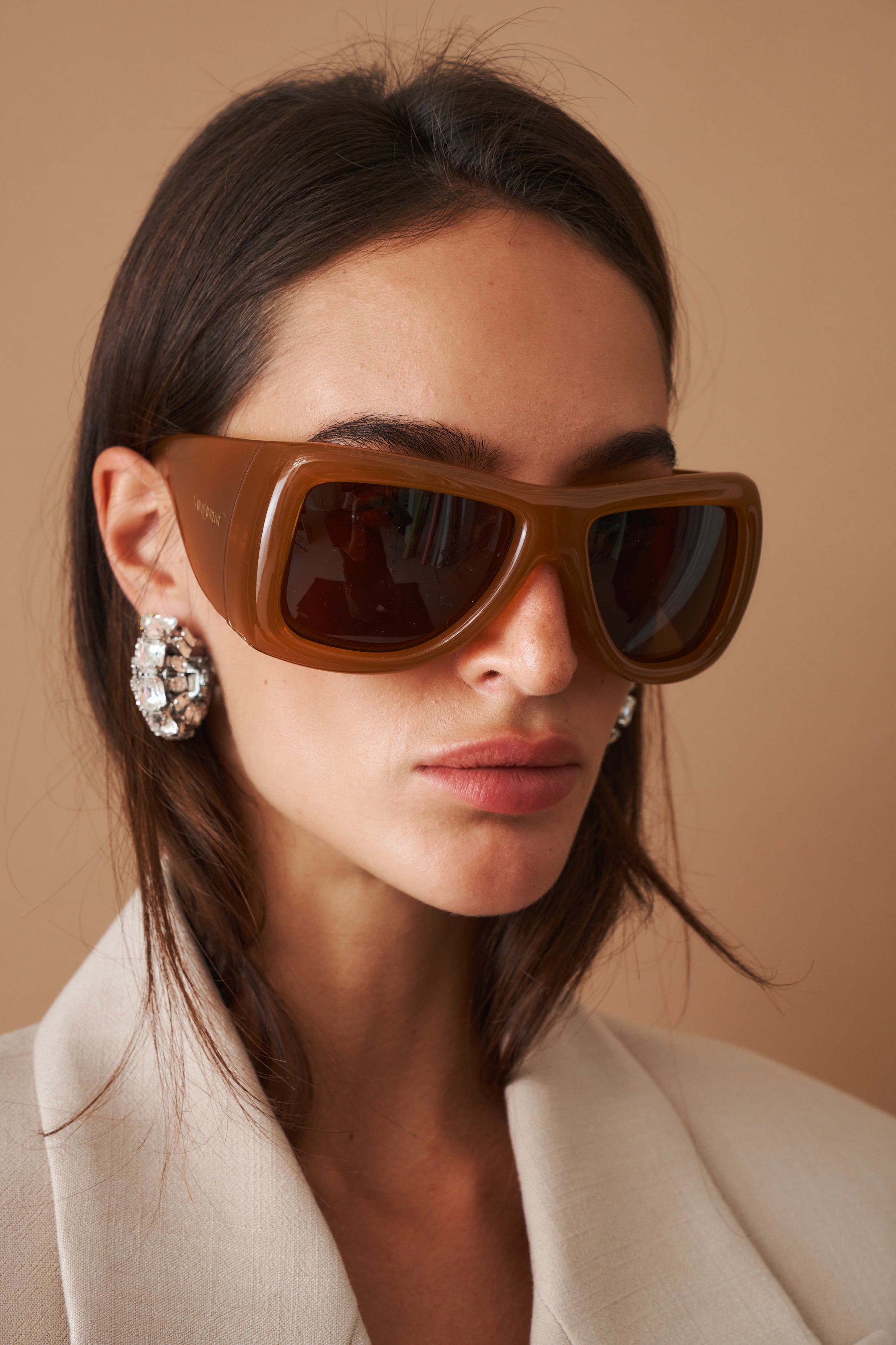 Square Howl Mustard Sunglasses - DÉSORDRE