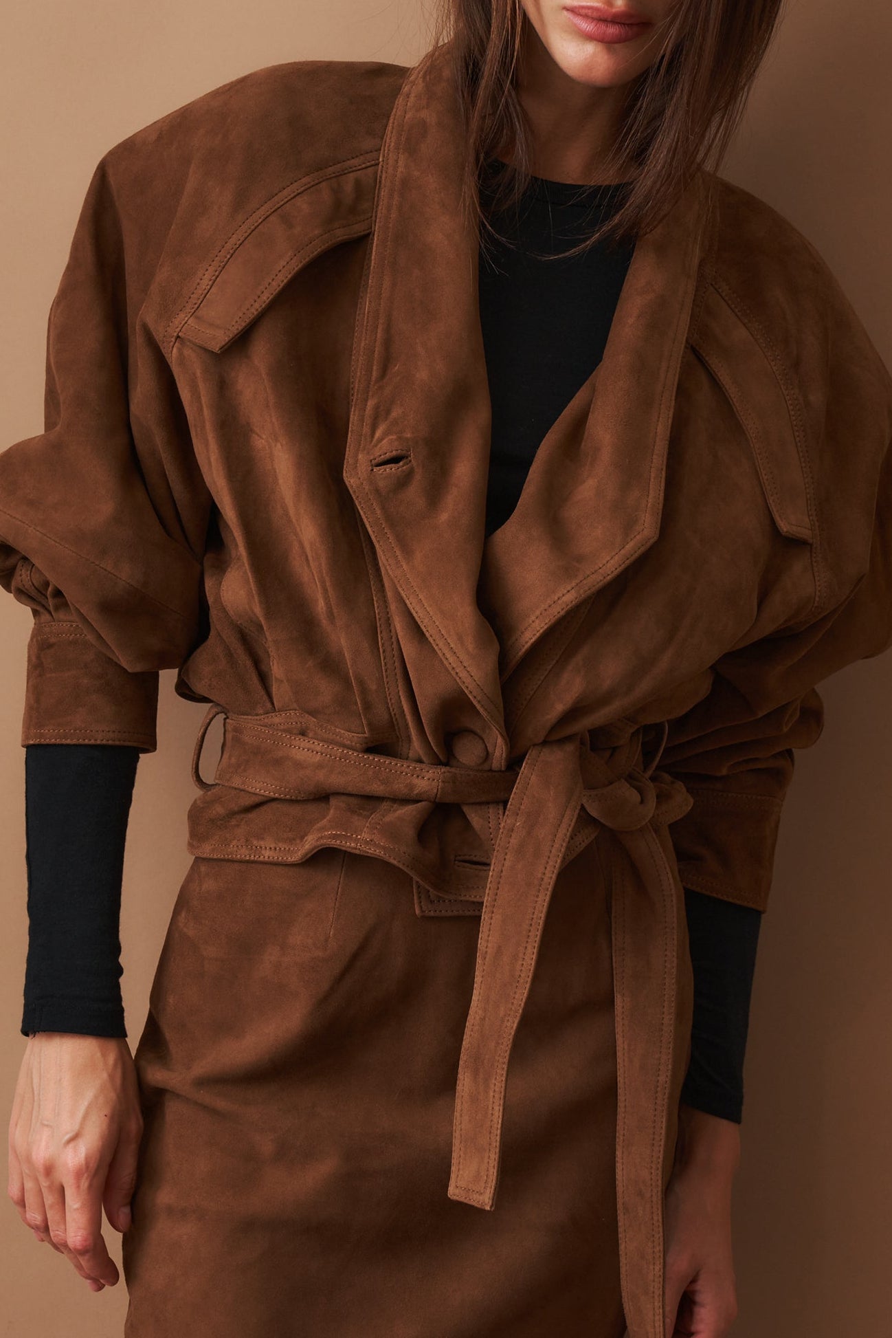 Suede Bomber Jacket - DÉSORDRE