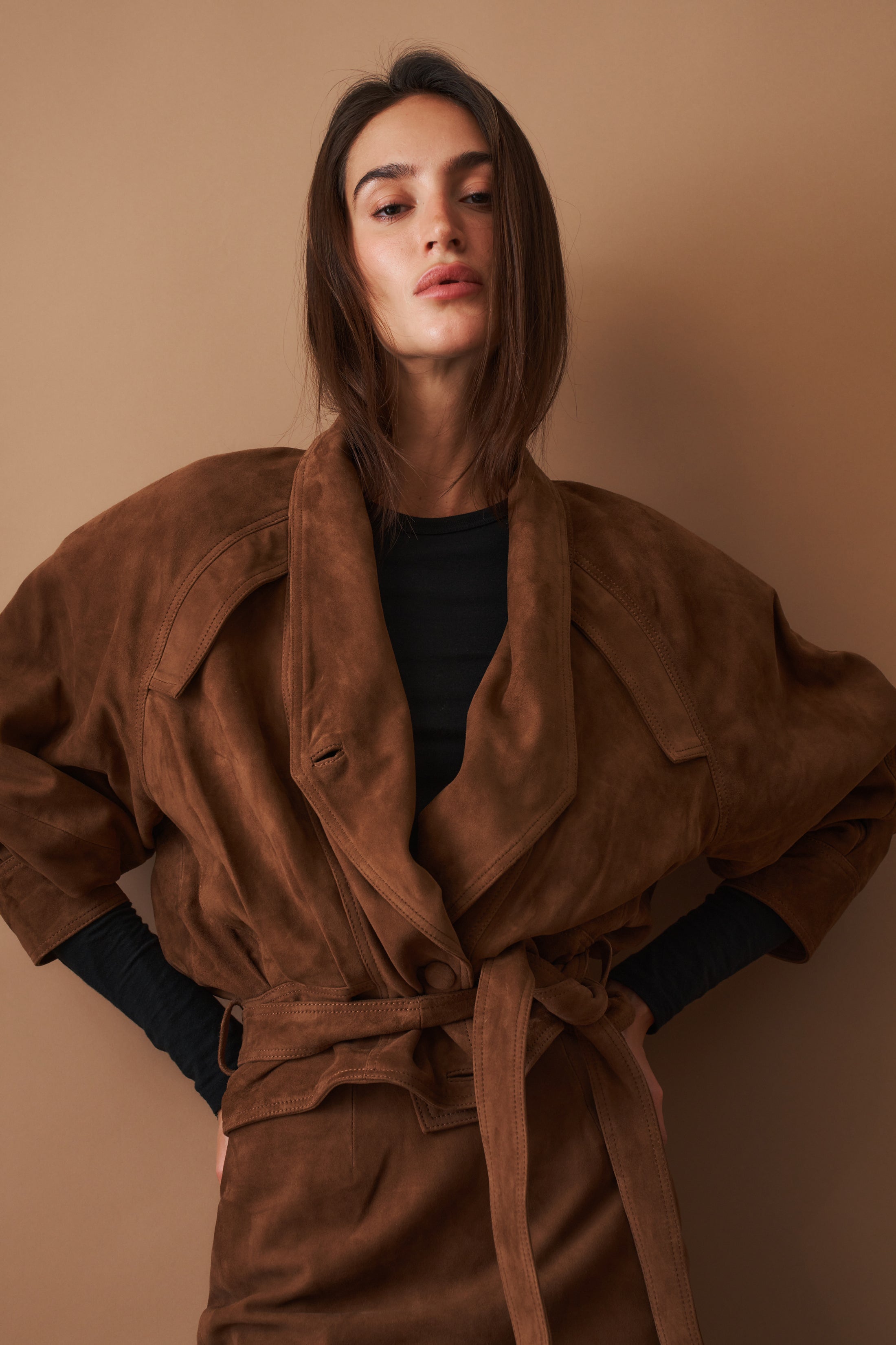 Suede Bomber Jacket - DÉSORDRE