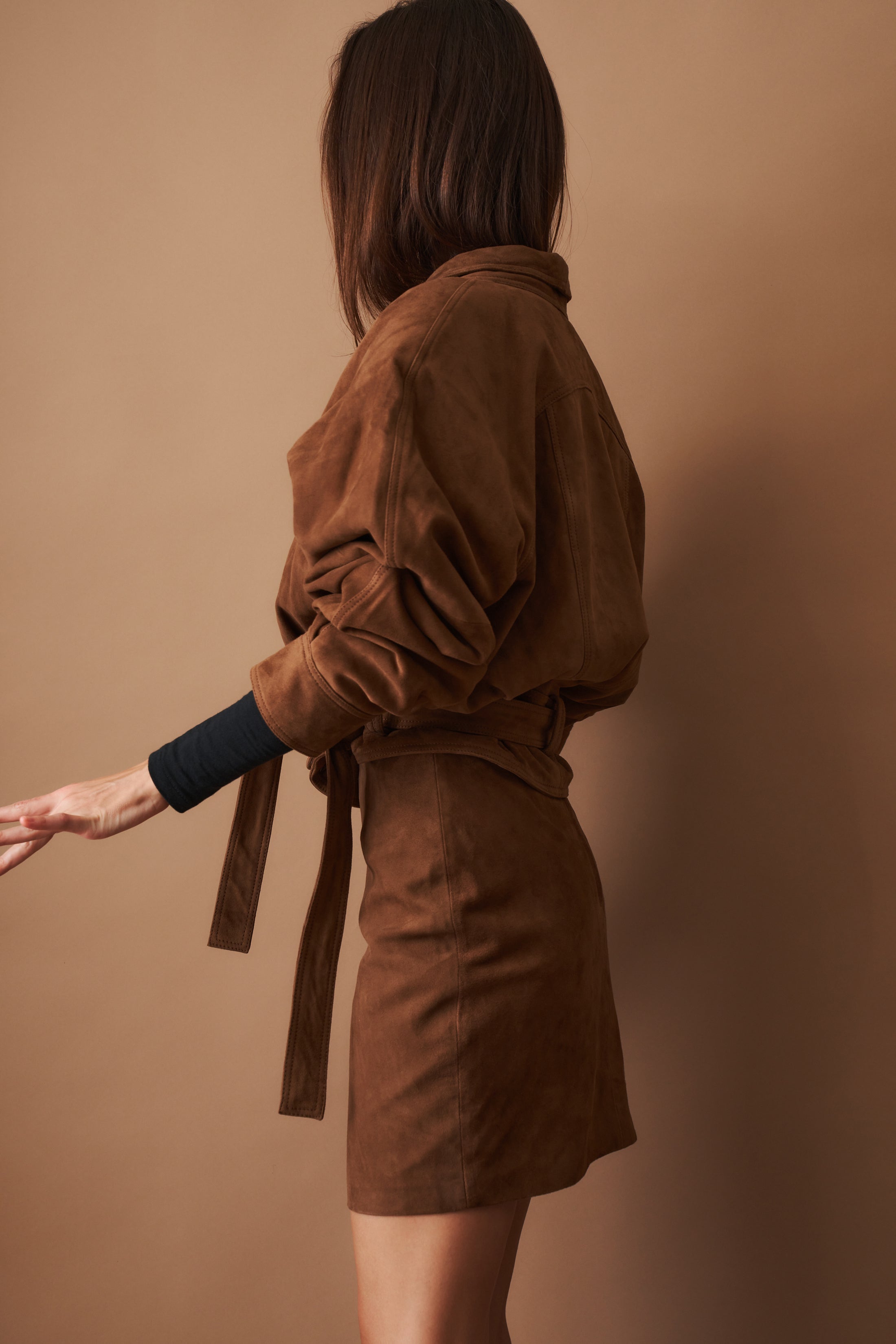 Suede Bomber Jacket - DÉSORDRE