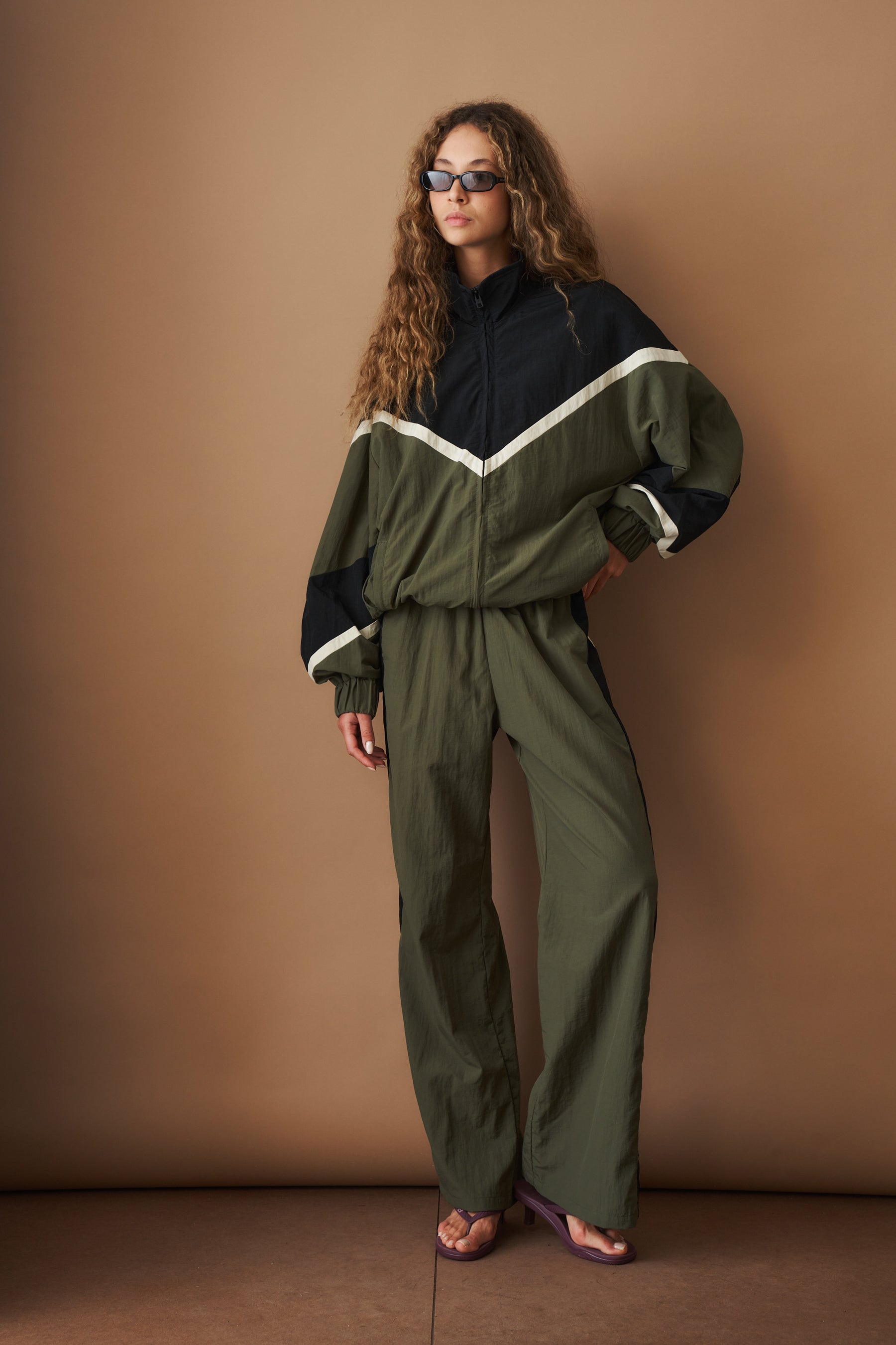 Multicolor Water Resistant Parachute Jacket - DÉSORDRE