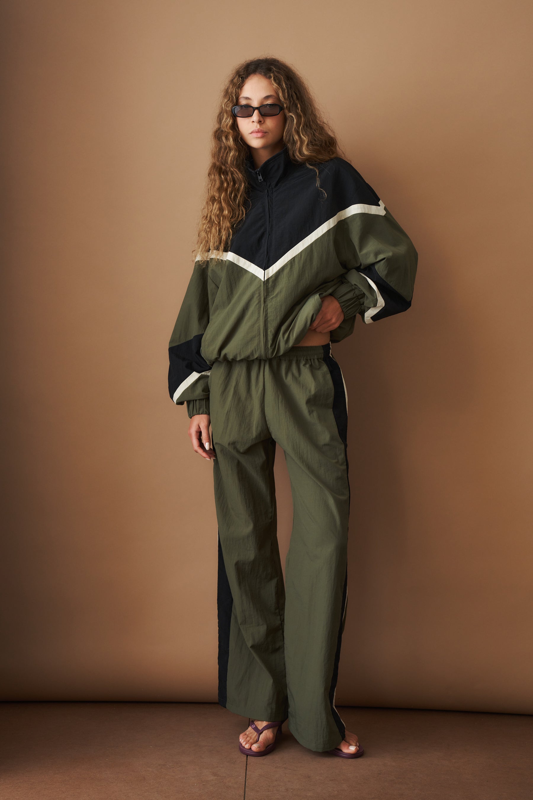 Multicolor Water Resistant Parachute Track Pants - DÉSORDRE