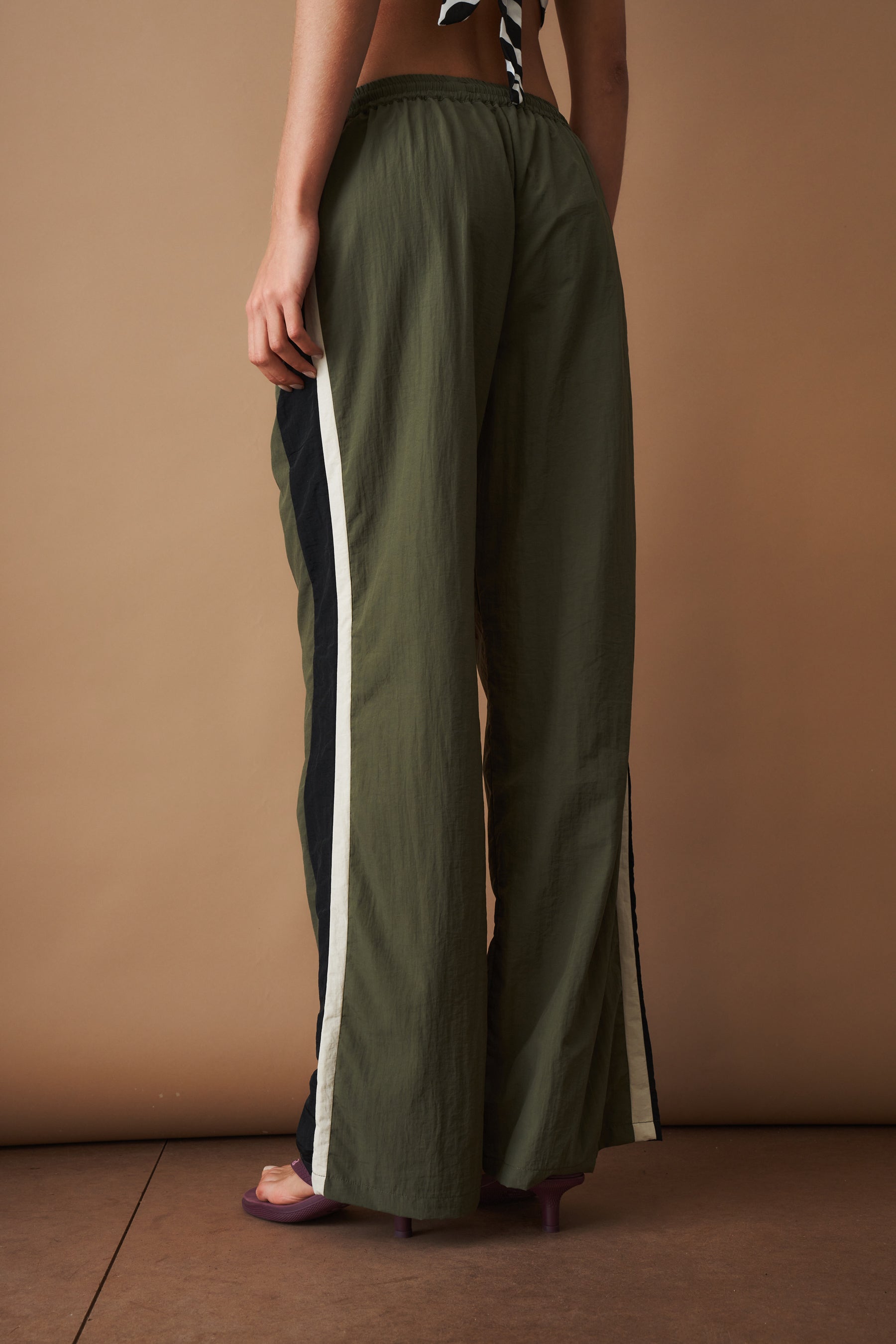 Multicolor Water Resistant Parachute Track Pants - DÉSORDRE