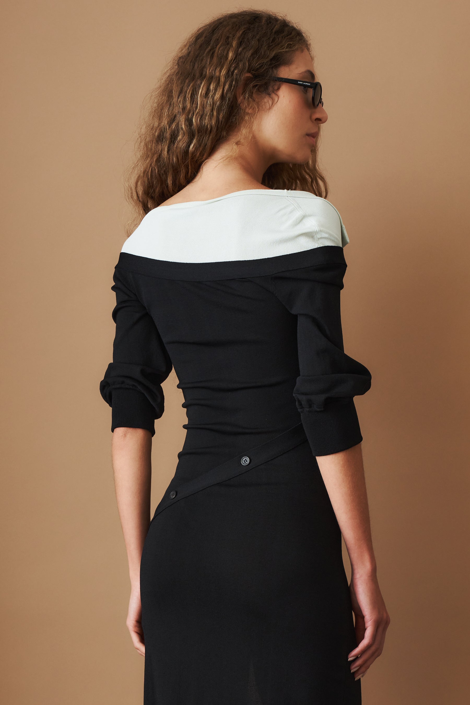 Black and Green Knitted Dress - DÉSORDRE
