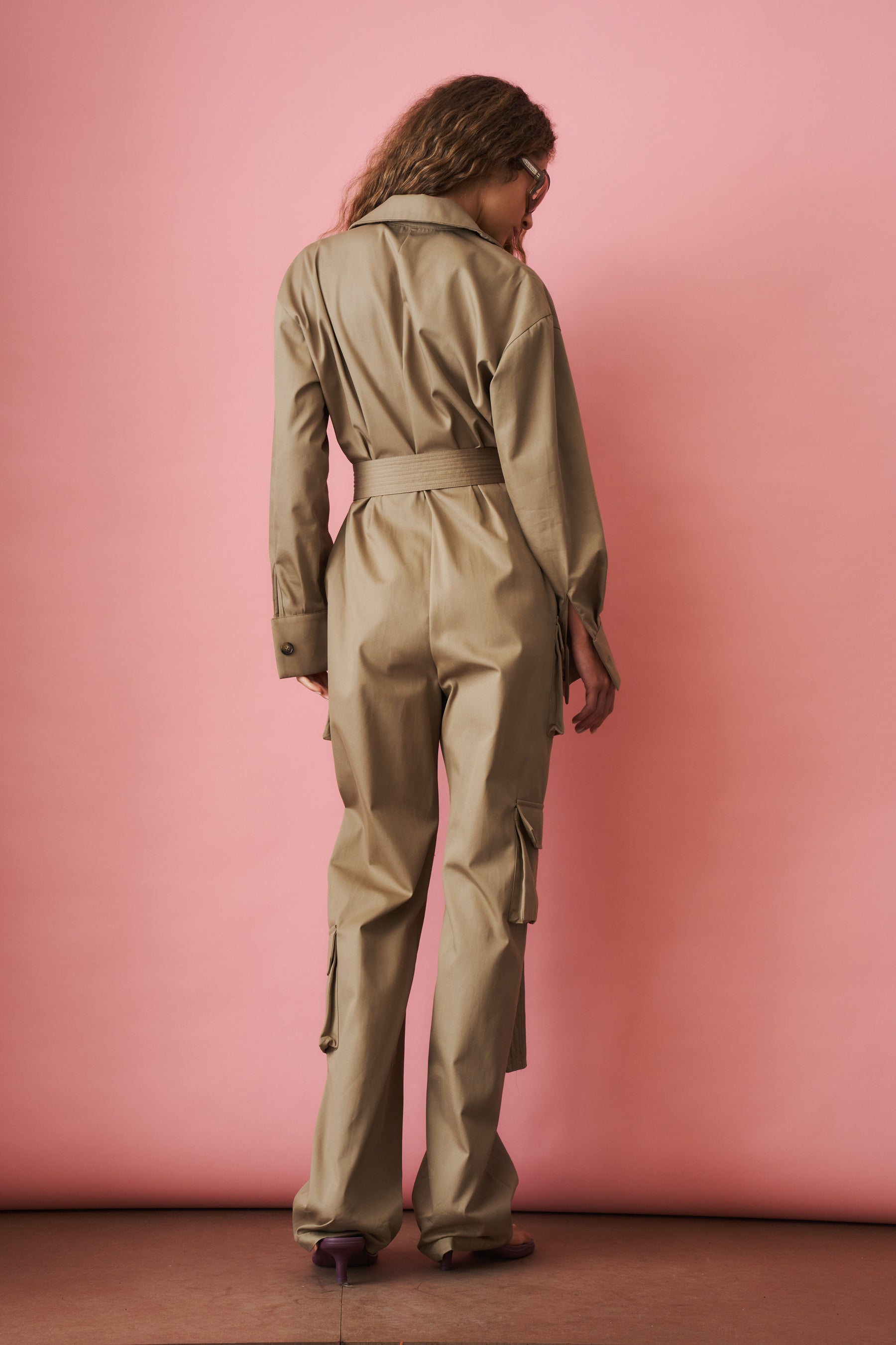 Recycled Cotton Cargo Jumpsuit - DÉSORDRE