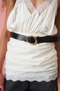 Fluid Buckle Belt Black Gold - DÉSORDRE