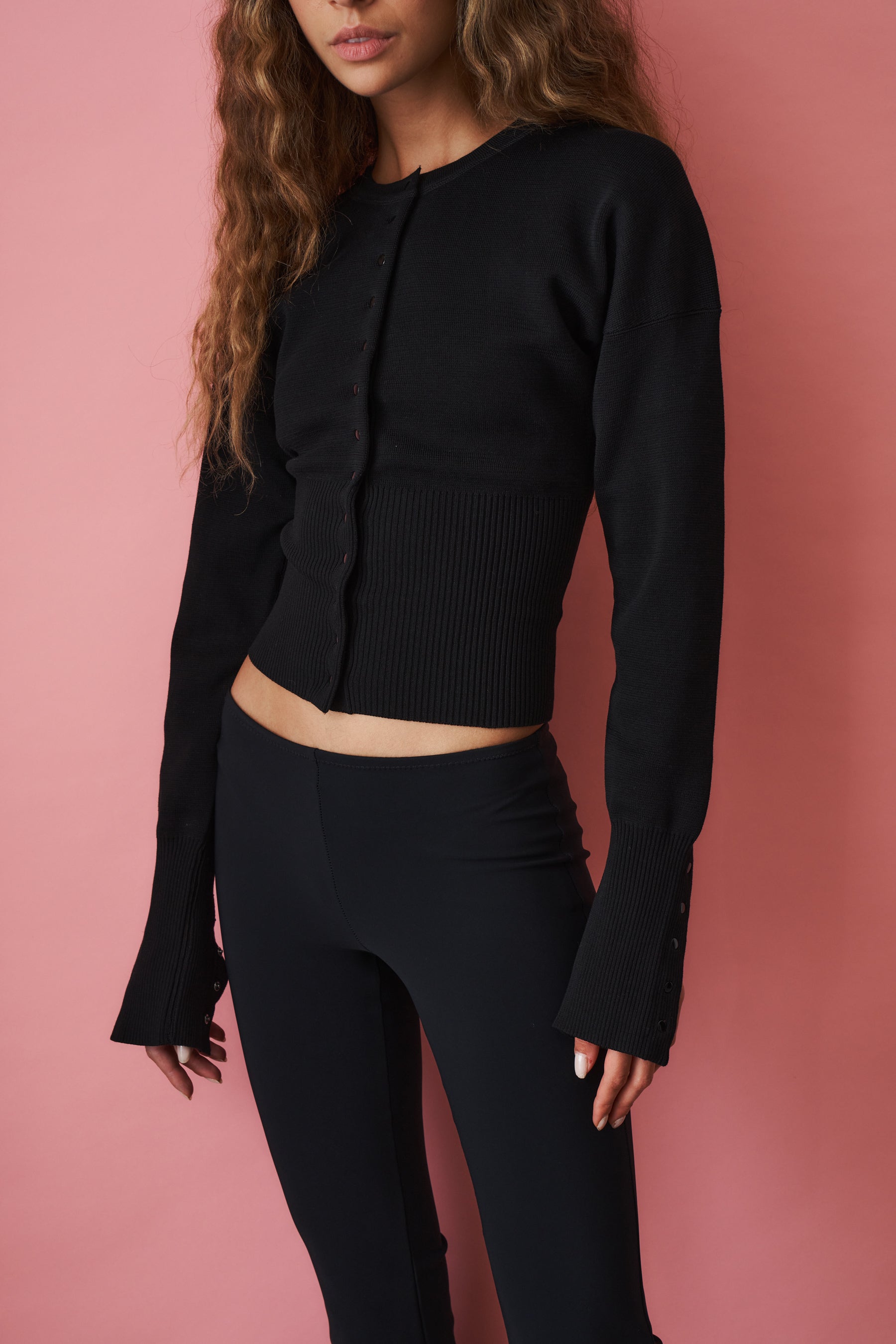 The Weekend Knit Cardigan Black - DÉSORDRE