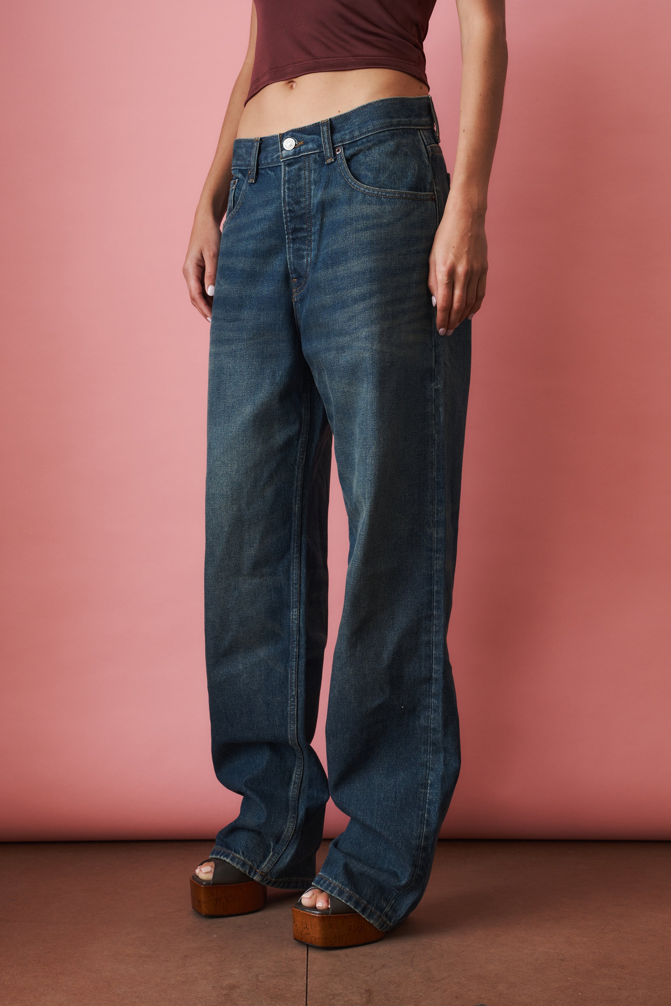 Baggy Jeans Green Wash - DÉSORDRE
