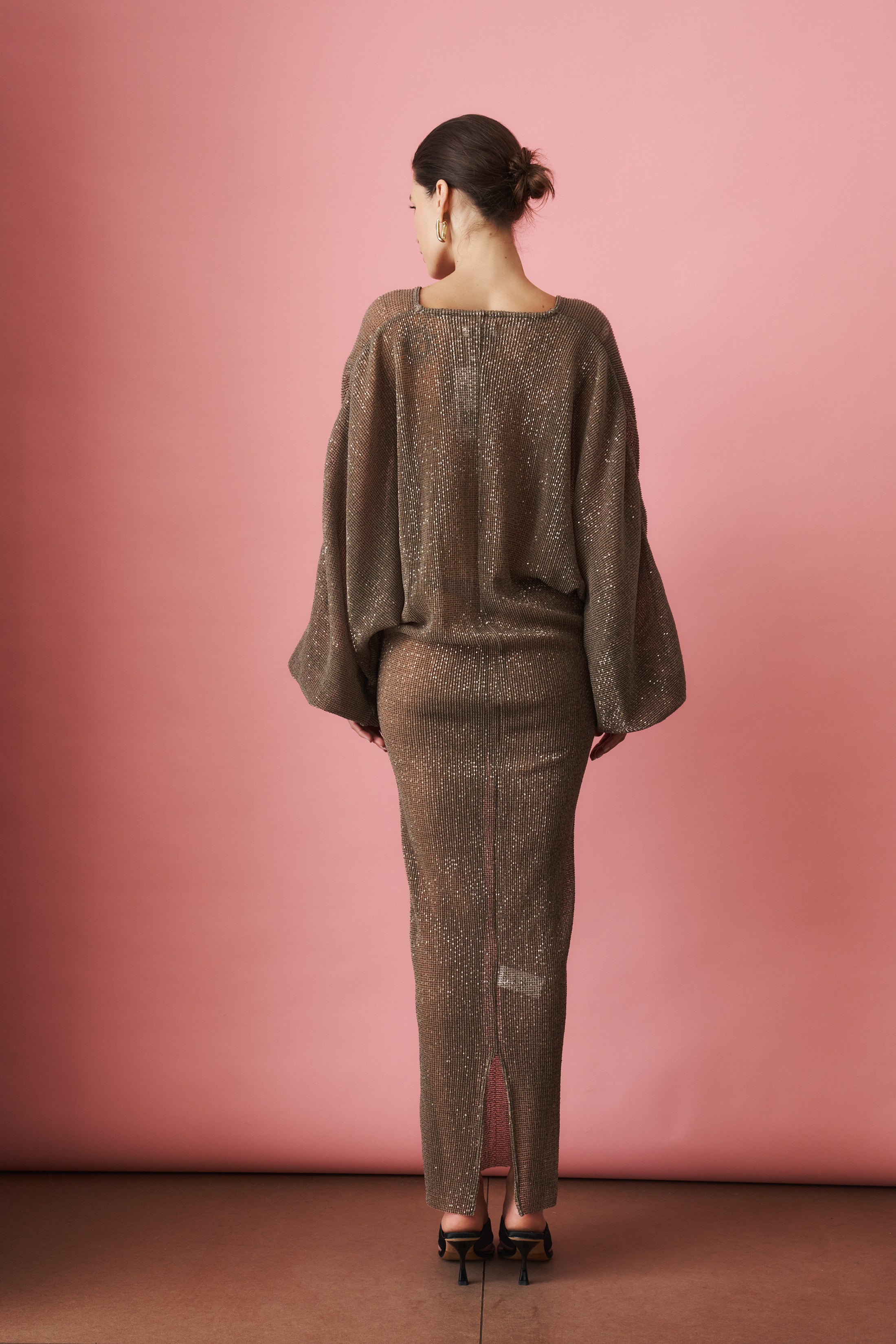 Experimental Smoke Sequin Gown - DÉSORDRE