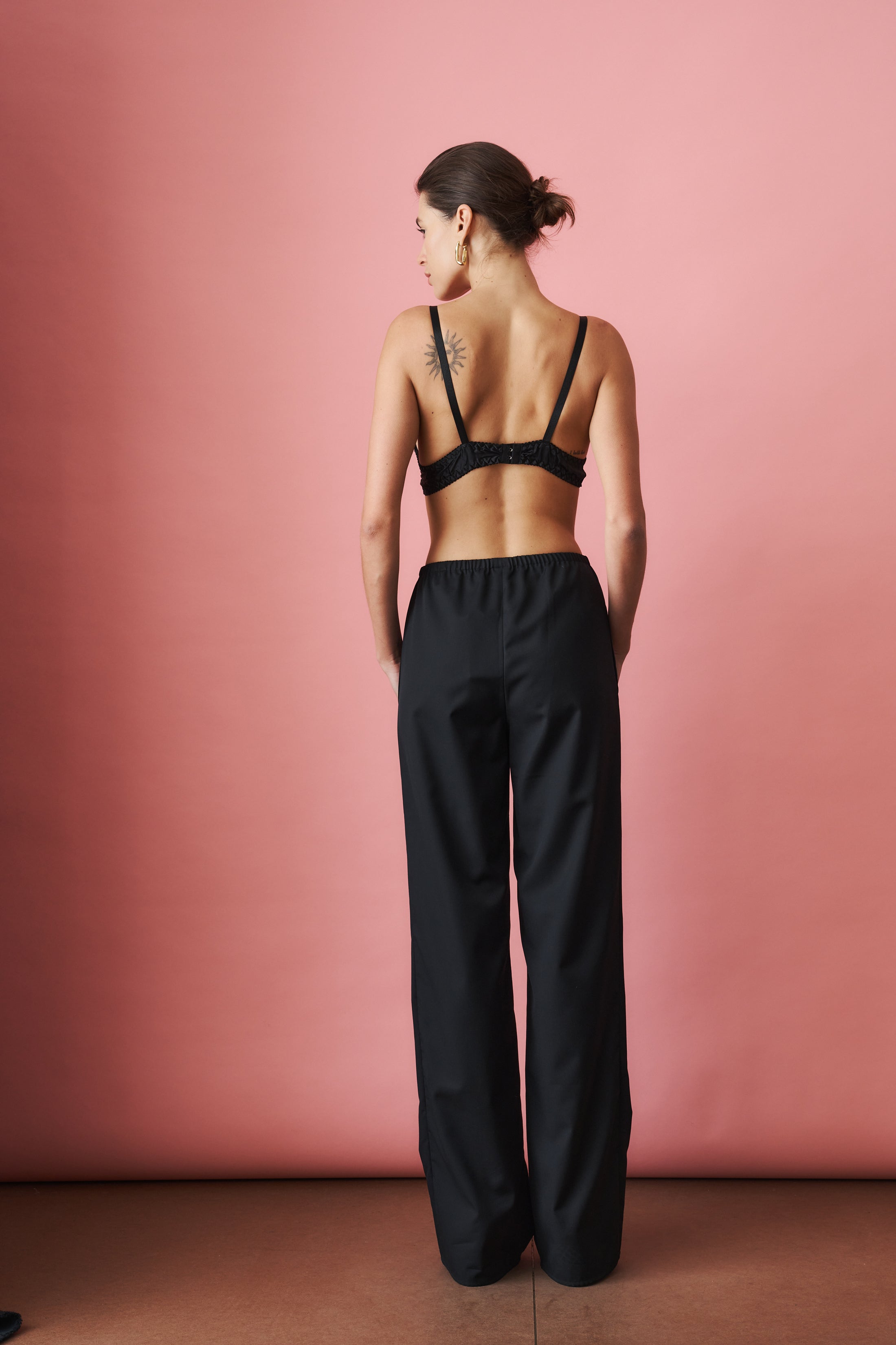 Belmont Black Silk Bra - DÉSORDRE