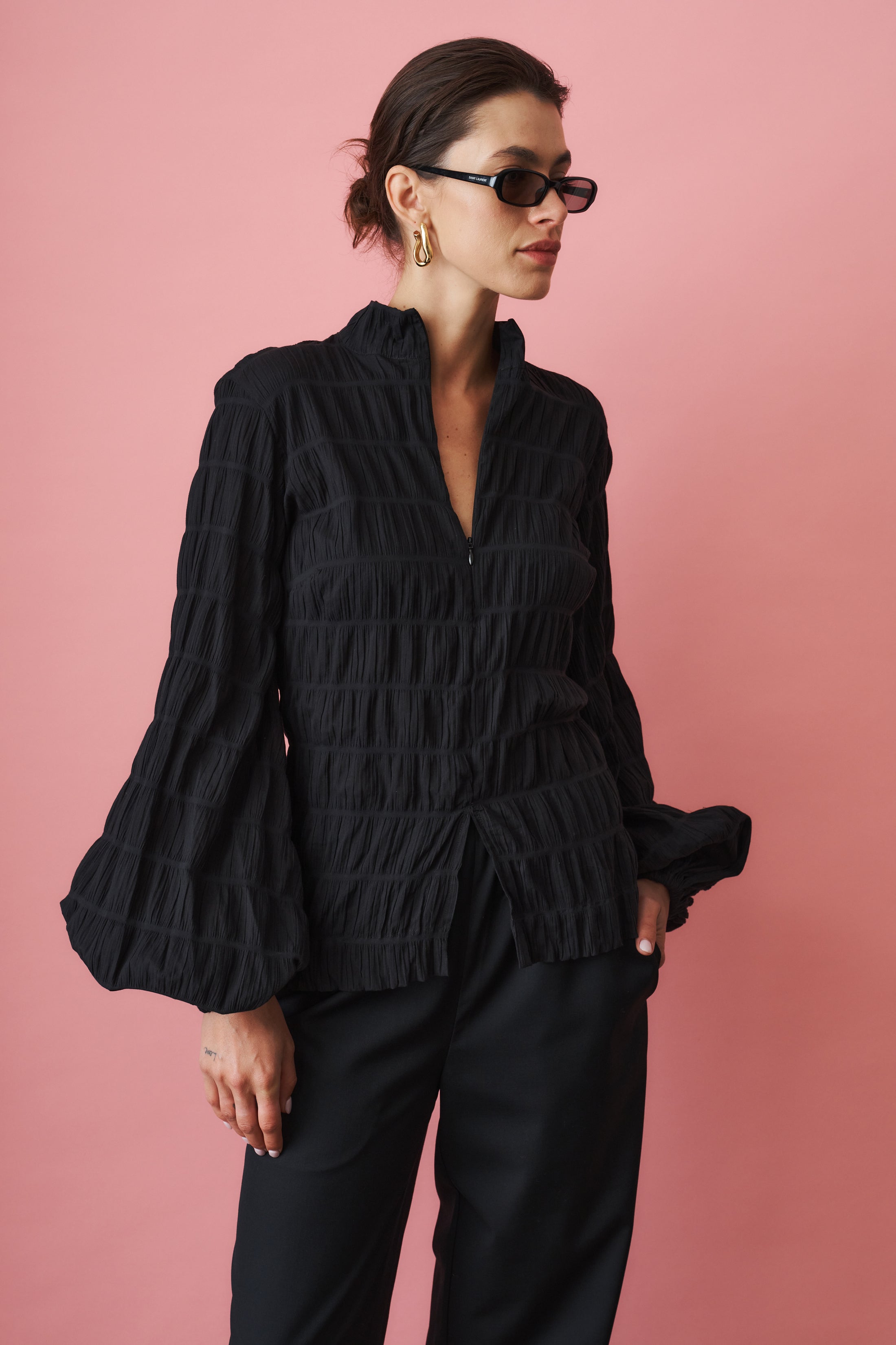Dalila Shirt Black - DÉSORDRE