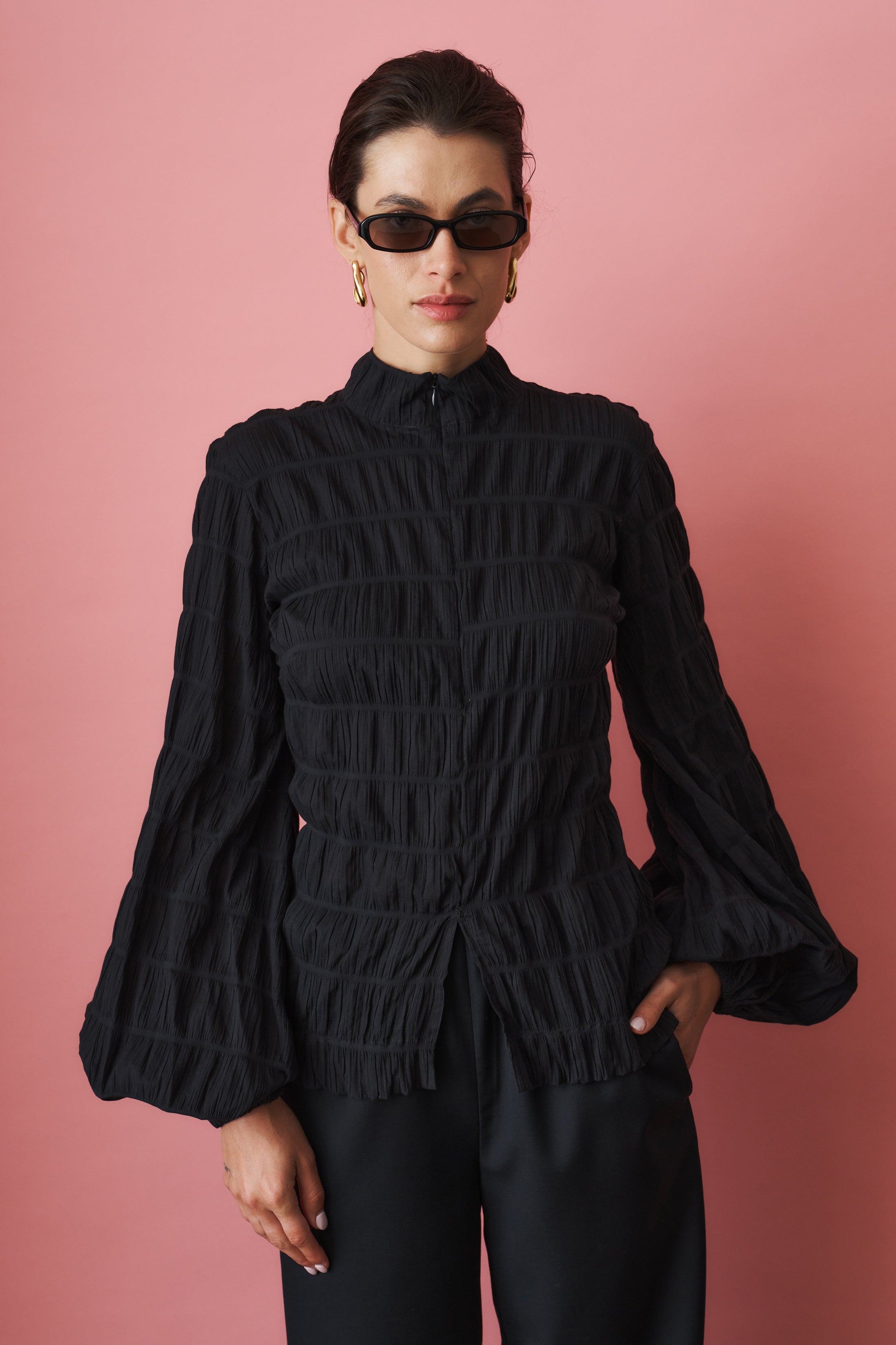 Dalila Shirt Black - DÉSORDRE