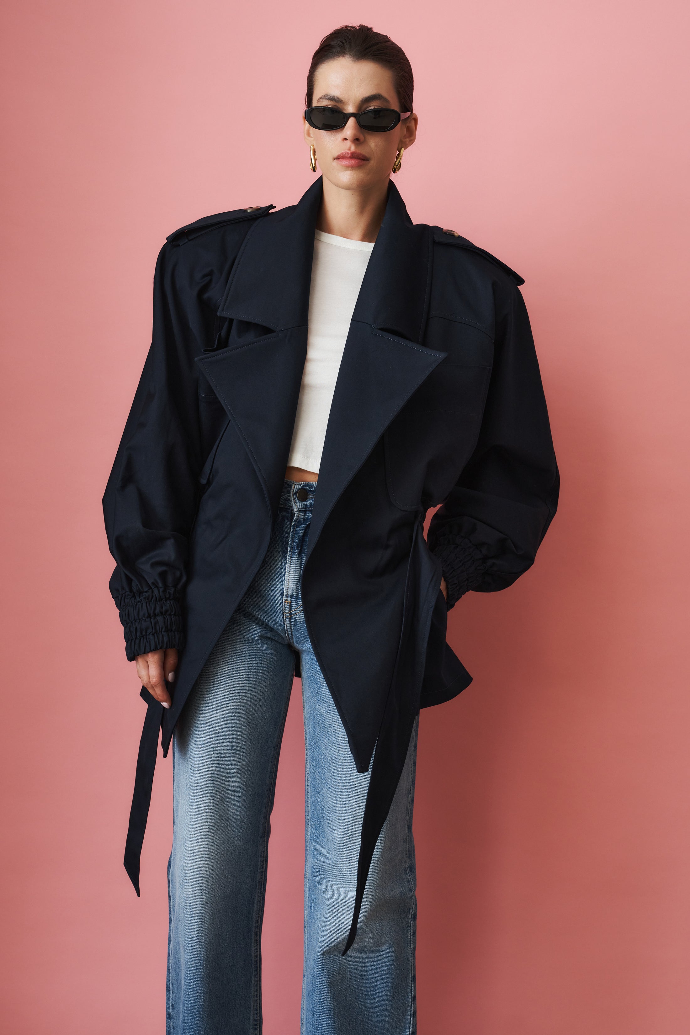 Our Trench Cotton Navy - DÉSORDRE
