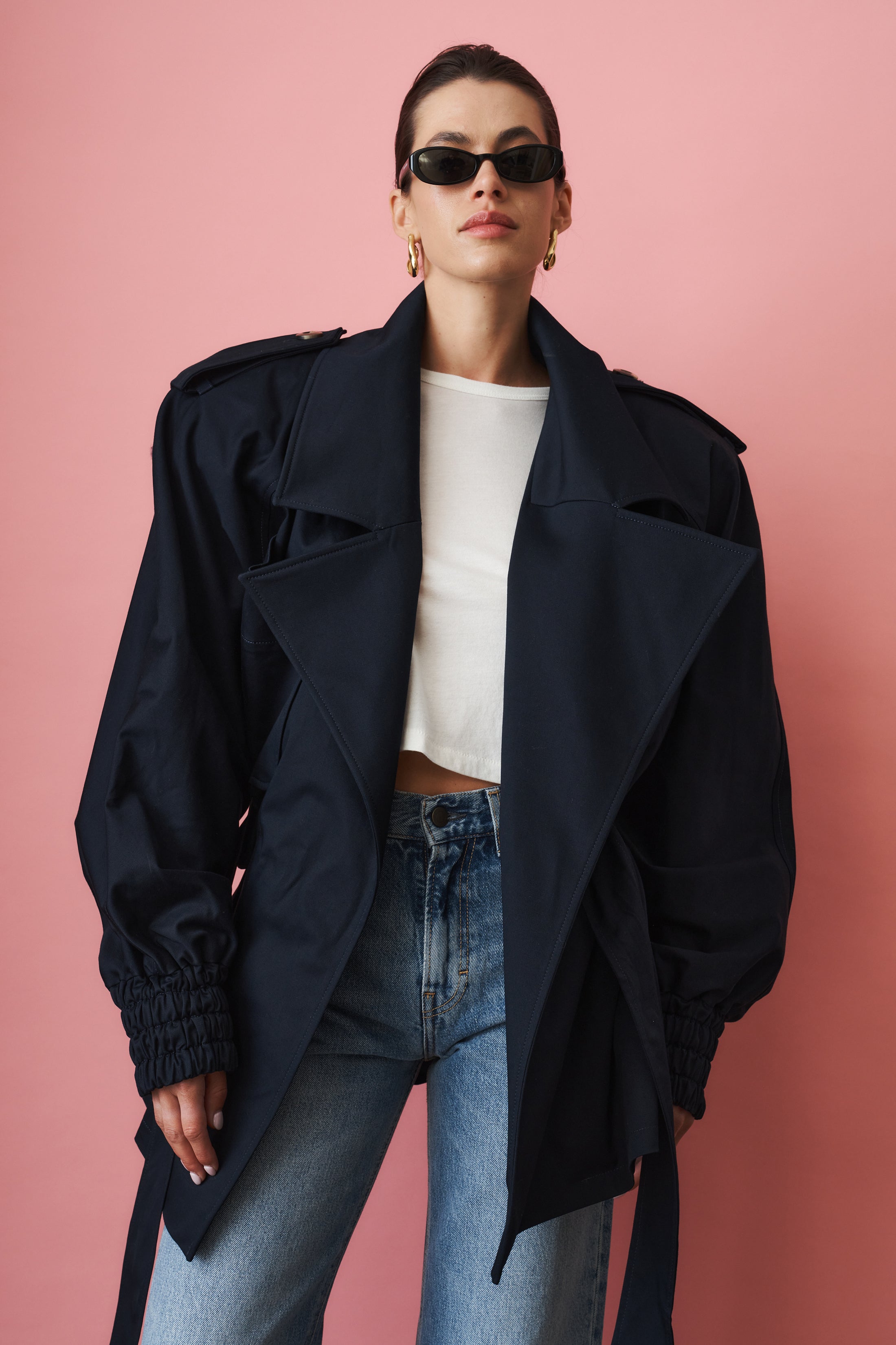 Our Trench Cotton Navy - DÉSORDRE