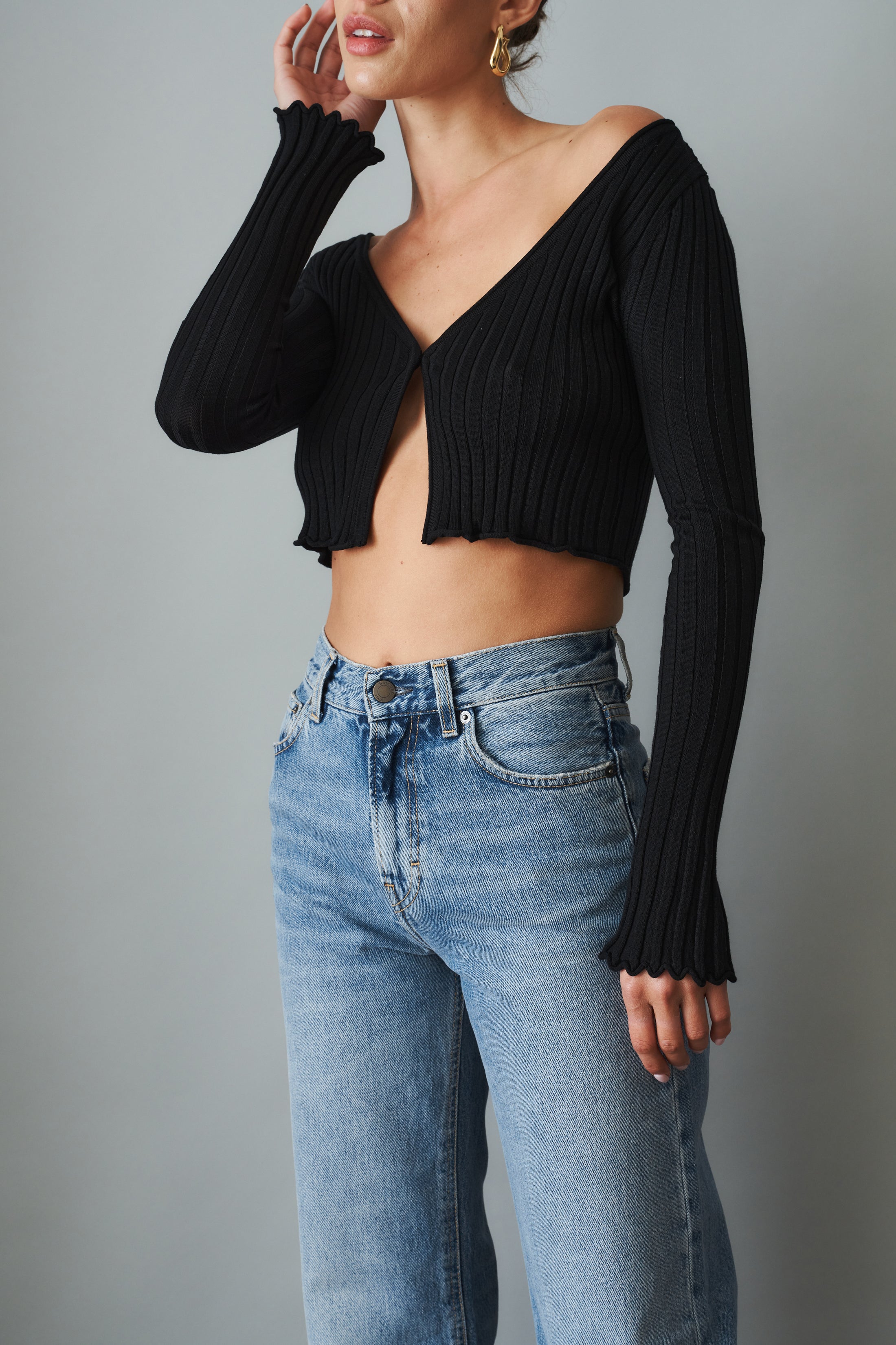 Jane Black Knit Cardigan - DÉSORDRE