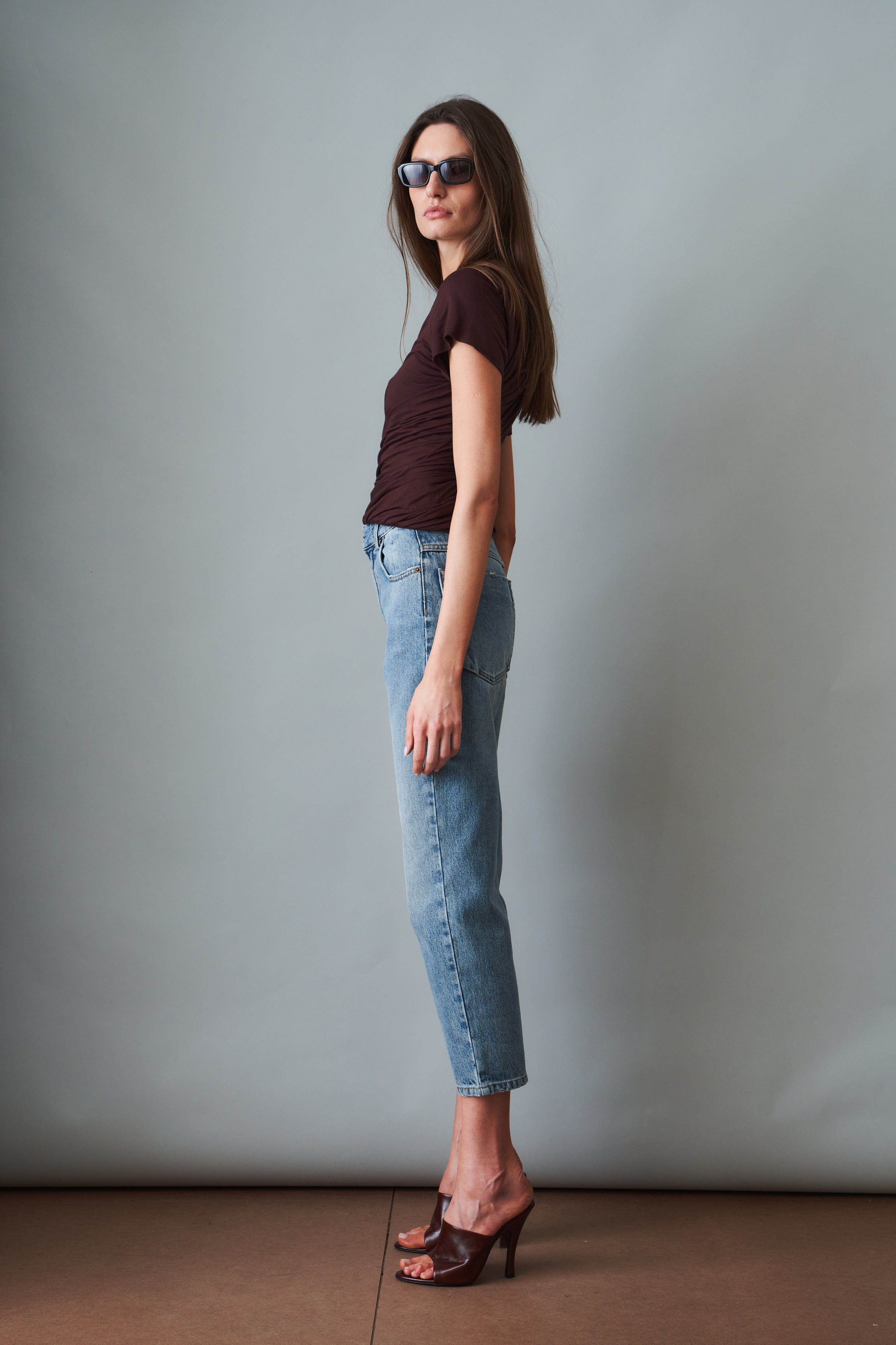 Line Work Cropped Jeans - DÉSORDRE