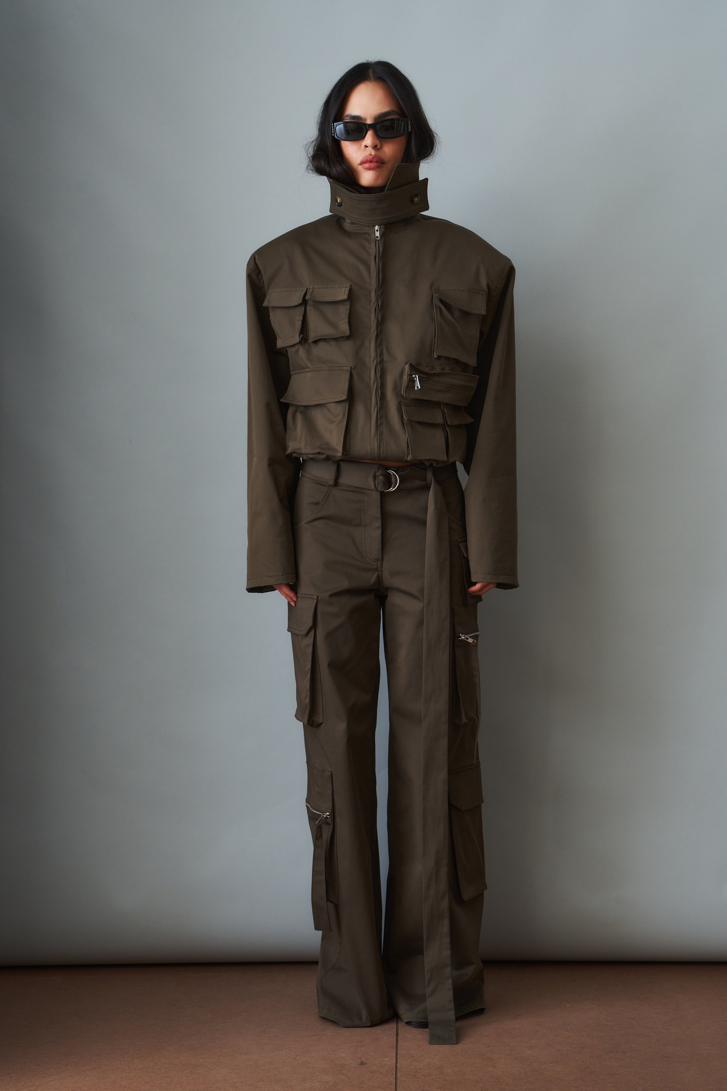 Khaki Cargo Jacket - DÉSORDRE