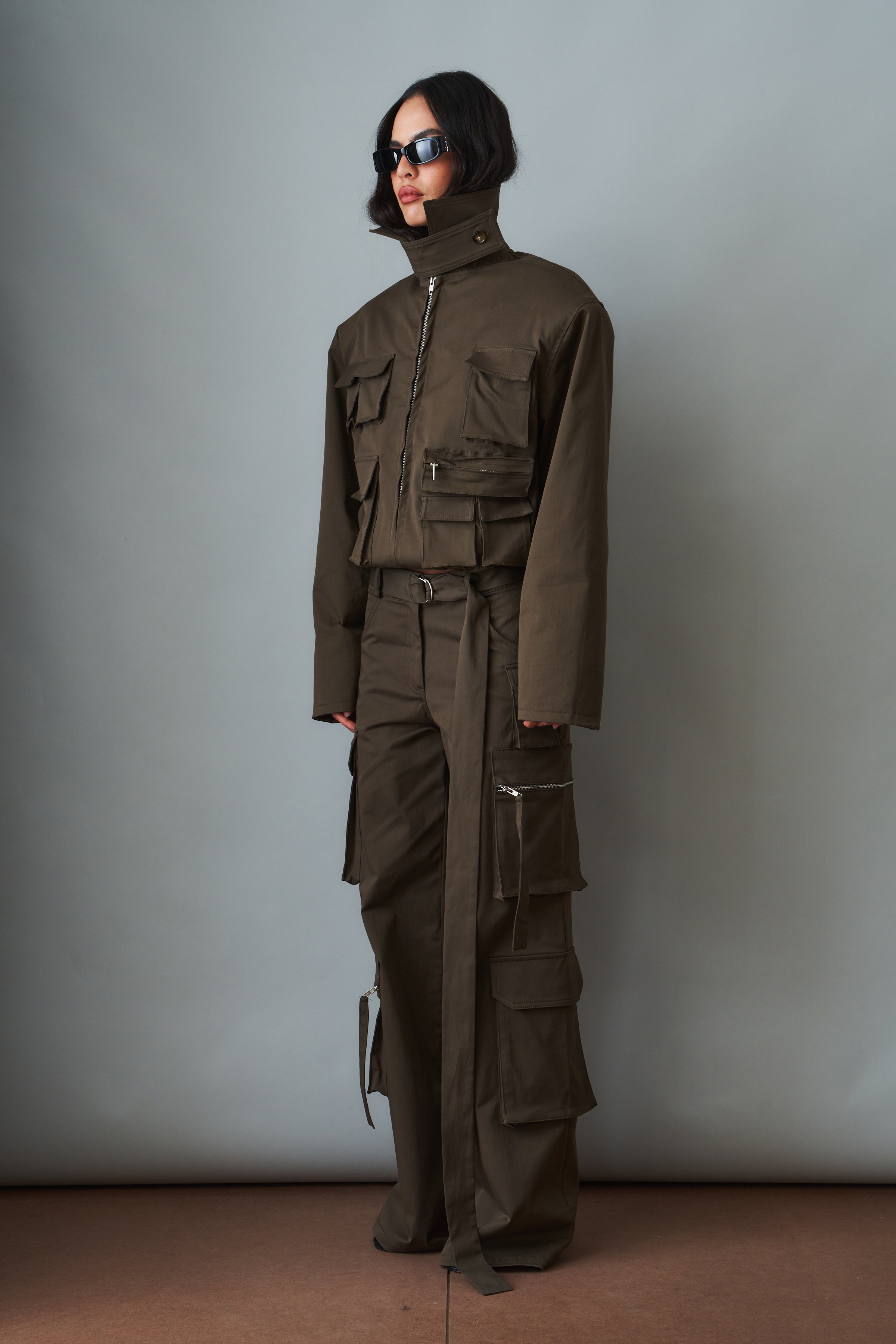 Khaki Cargo Jacket - DÉSORDRE