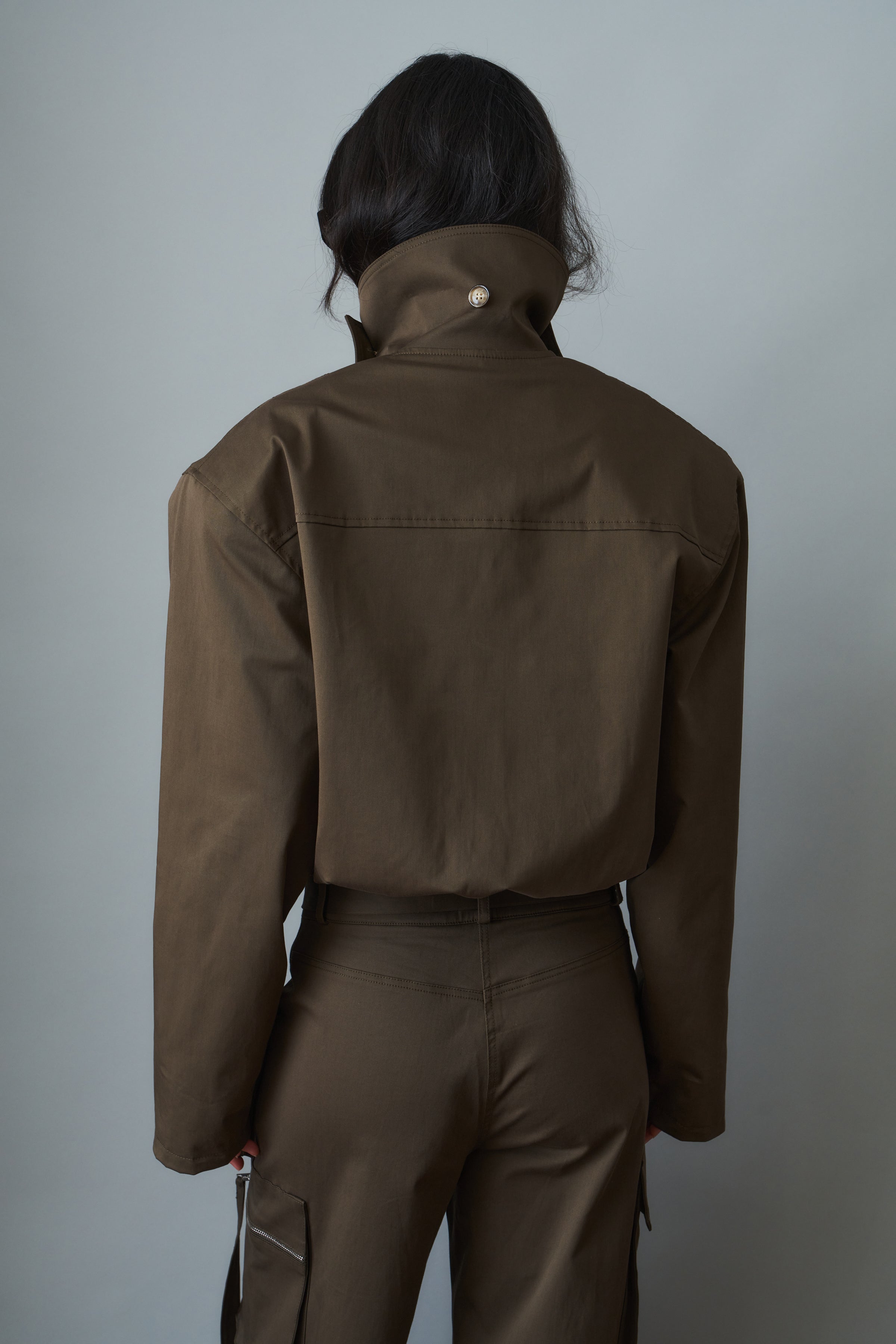 Khaki Cargo Jacket - DÉSORDRE