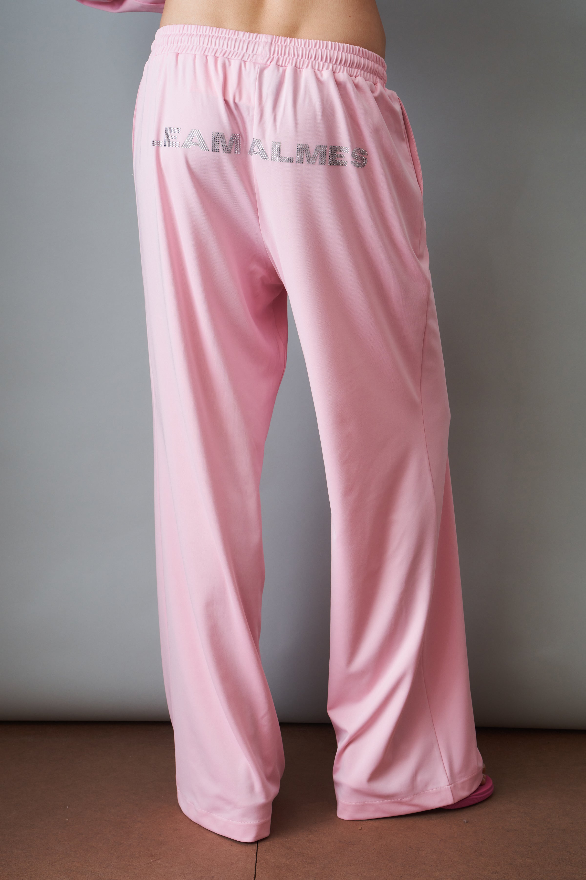 Pink Rhinestone Trackpants - DÉSORDRE